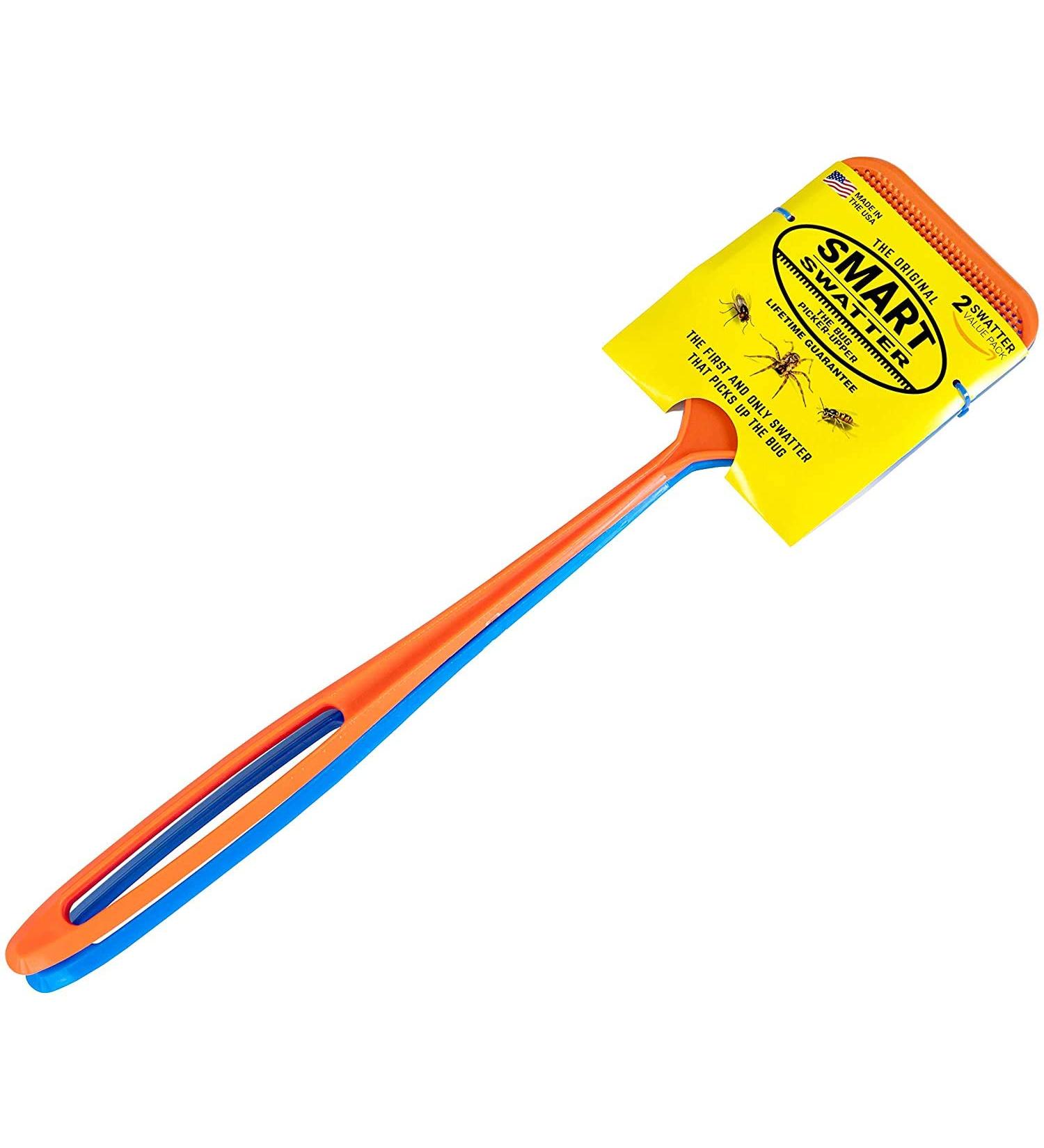 Smart Swatter Fly Swatters 2 Pack | Assorted Colors | 904 Spikes | Made in USA | Bug, Insect, and Fly Killer - Buy Online on GoSupps.com