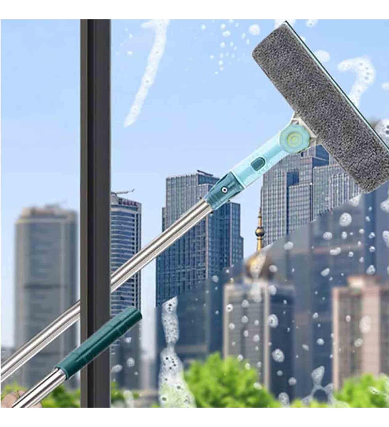 ZQTHL High-Rise Window Cleaning Tool with U-Shaped Telescopic Rod Extendable Squeegee Window Cleaner Equipment - Indoor Outdoor - Buy Online on GoSupps.com