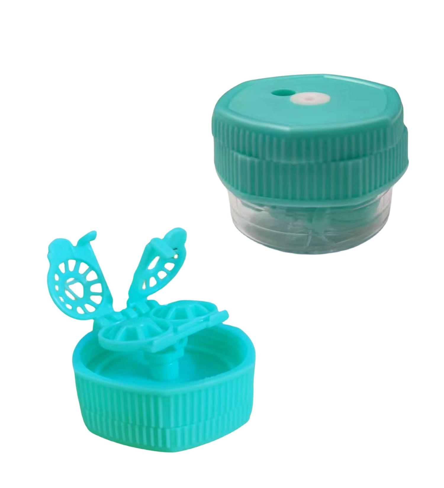 1pc Green Manually Contact Lens Washer Cleaner - Plastic Lens Cleaner Case for Dual Use - Buy Online on GoSupps.com