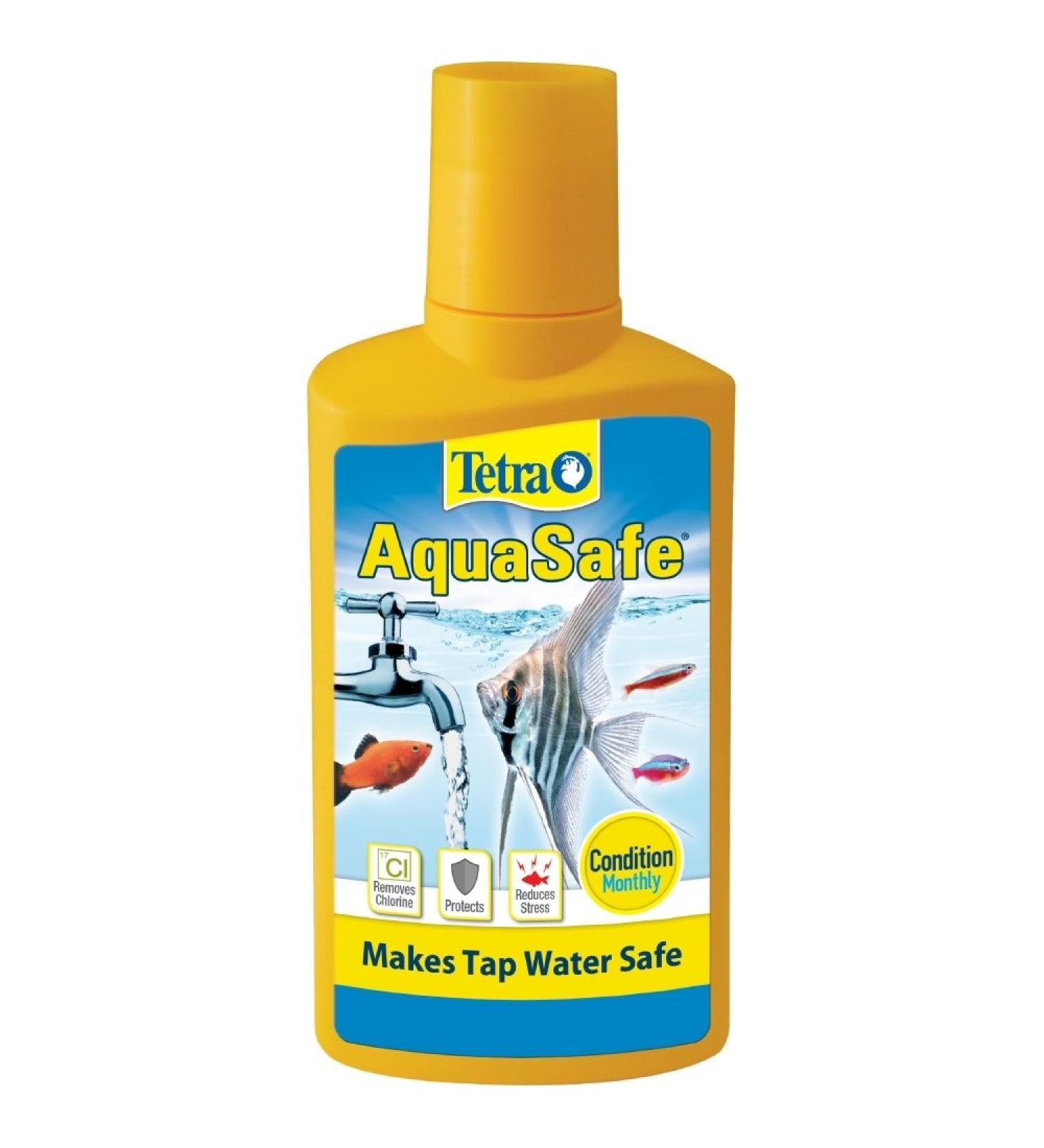 Tetra AquaSafe Fish Tank Water Conditioner 8.45 fl oz | Safe & Pure Aquatic Environment - Buy Online on GoSupps.com