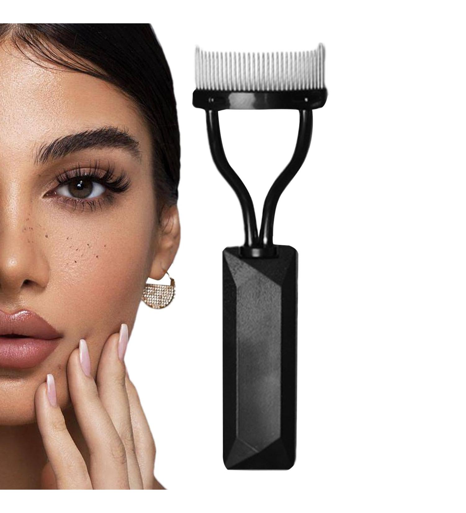 Beauty Lash Separator Eyelash Comb Divider Eyelash Finishing Tool Mascara Separator Curved Brush Beauty Tool Lash Divider with Hood Portable Eye Makeup Tool for Home Travel - Buy Online on GoSupps.com