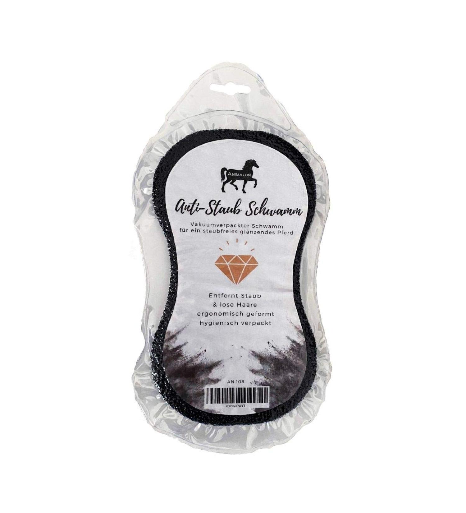 Animalon Anti-Dust Sponge for Horses | Effective Dust Brush | 1 Piece Gray - Optimal Horse Care Solution - Buy Online on GoSupps.com