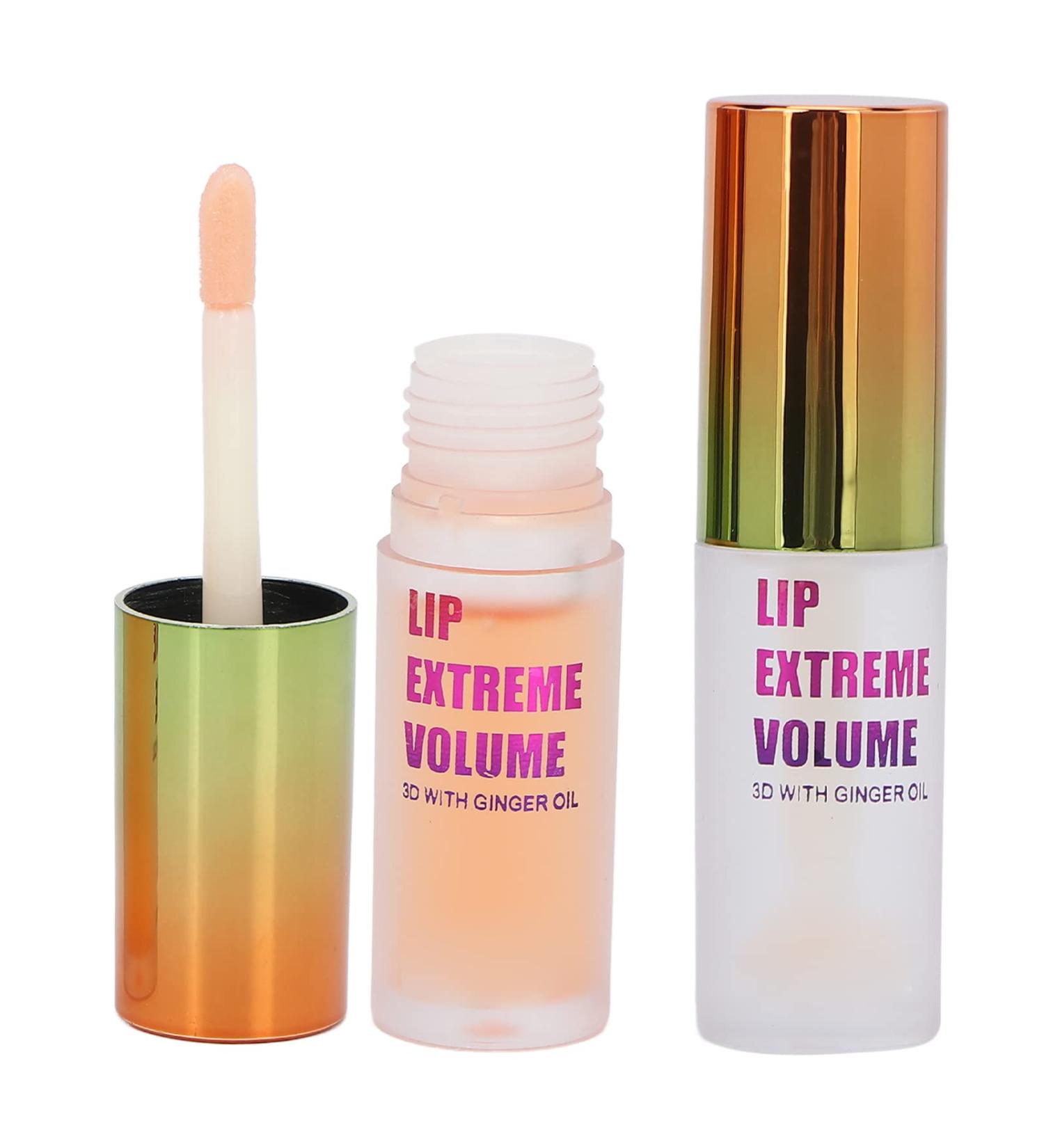 Buy 2 PCs Lip Plumper Kit - Natural Make Up Lip Gloss & Serum for Fuller Lips | Plant Extract Lip Care - Buy Online on GoSupps.com