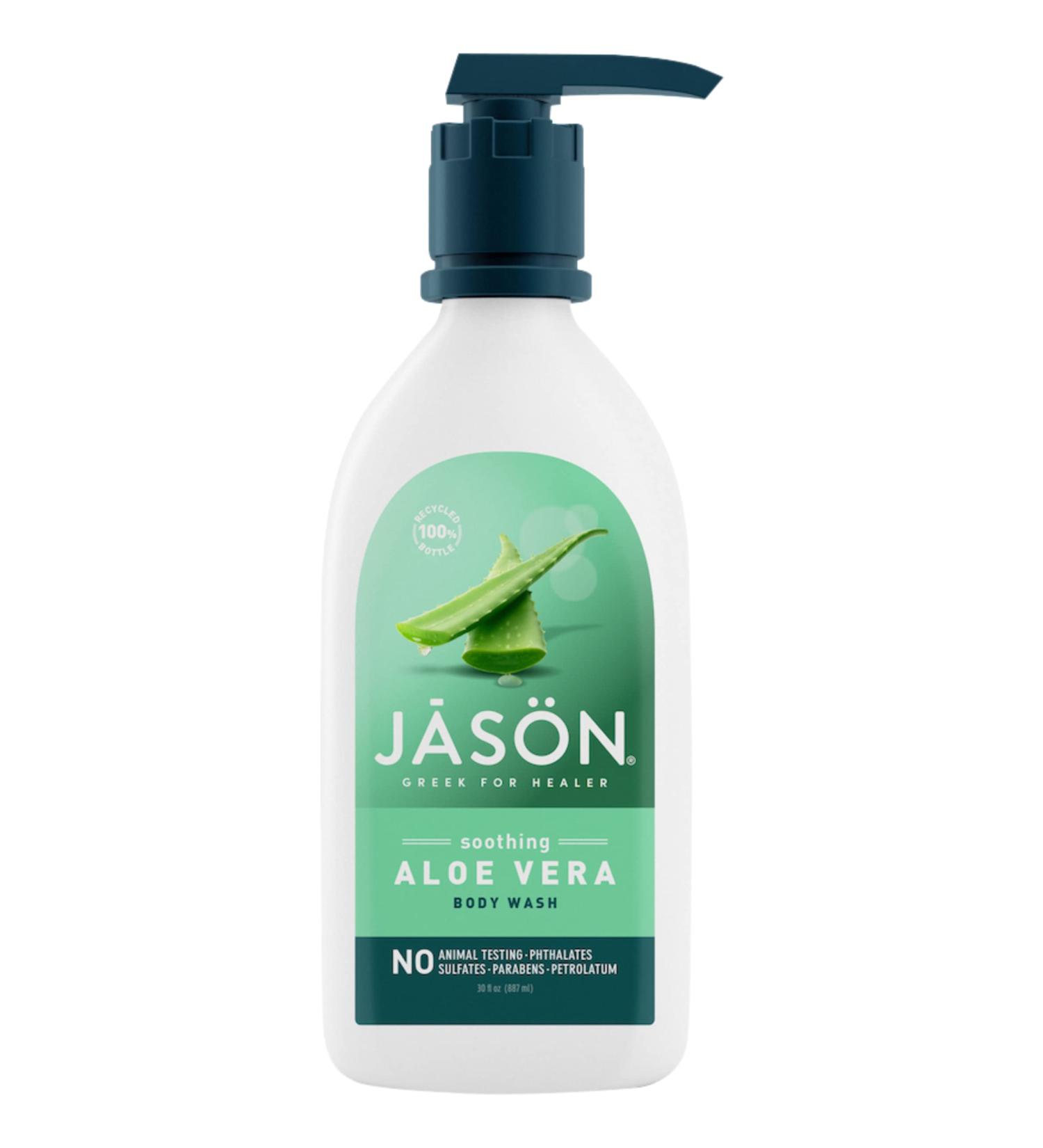 Jason Soothing Aloe Vera Body Wash - 30 Fl Oz | Hydrating & Gentle Cleanser for All Skin Types - International Shipping Available - Buy Online on GoSupps.com