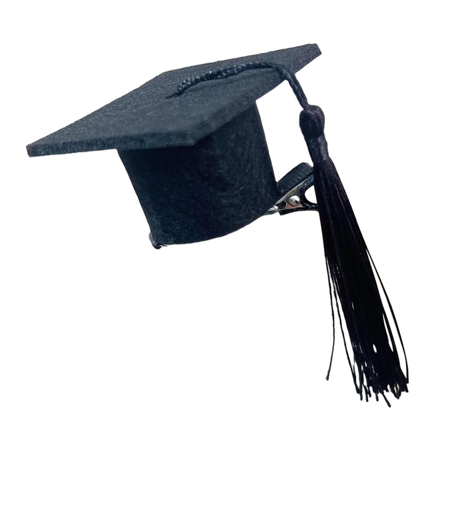 galeyyu Graduation Hat Hair Clip - Doctoral Hat Headband - Graduation Hat Hairpins Hat Inserts Graduation Accessories for Women Men Black - Buy Online on GoSupps.com