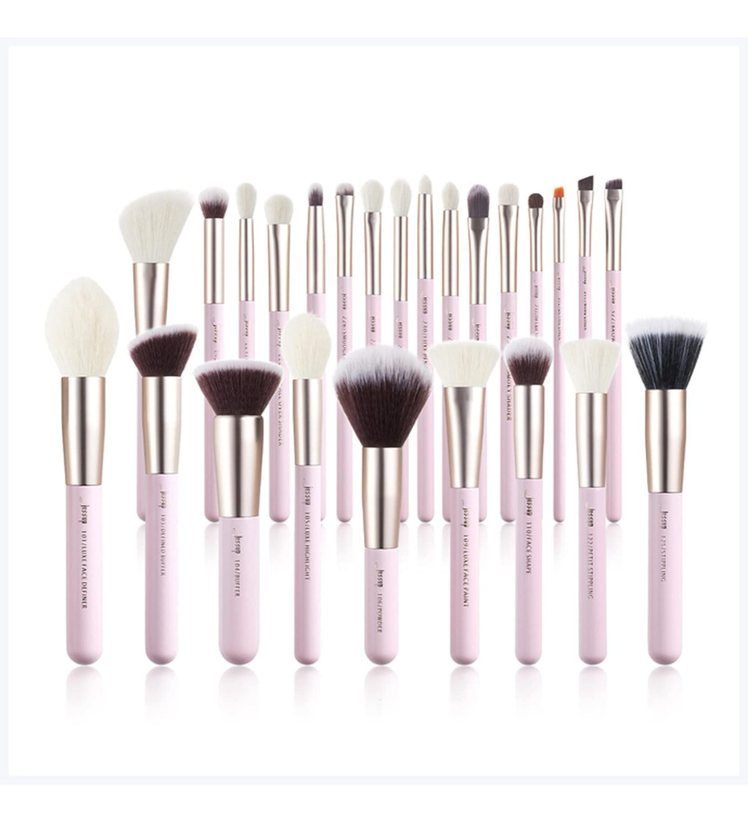 Makeup brushes Makeup brush set 15-25 pieces of natural synthetic hair foundation powder highlighter eyeshadow brush Makeup brush set (Size : Poland)