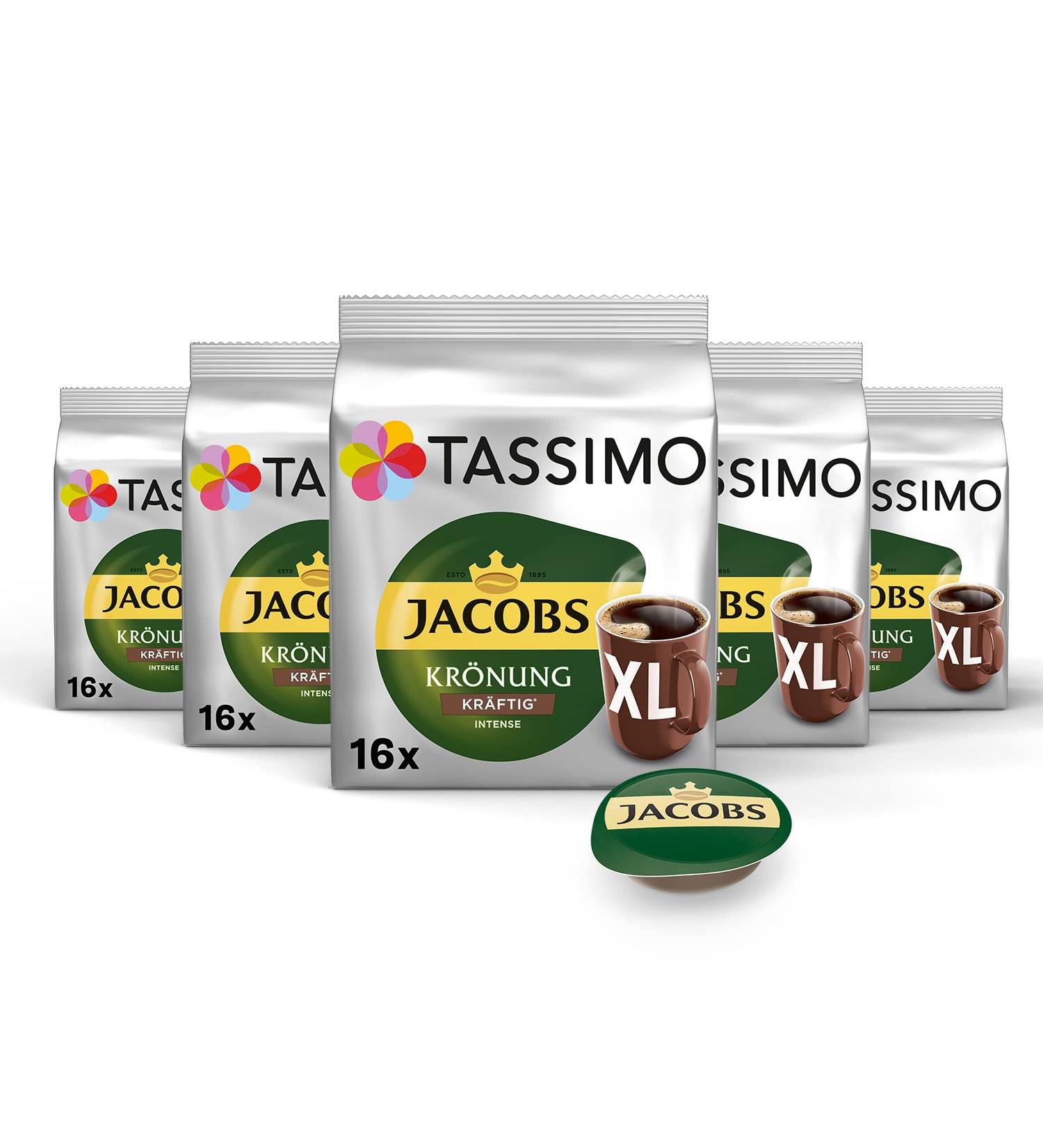 Buy Tassimo Jacobs Kr nung Kr ftig XL Coffee Capsules - 80 Pods (Pack of 5) | International Shipping Available - Buy Online on GoSupps.com