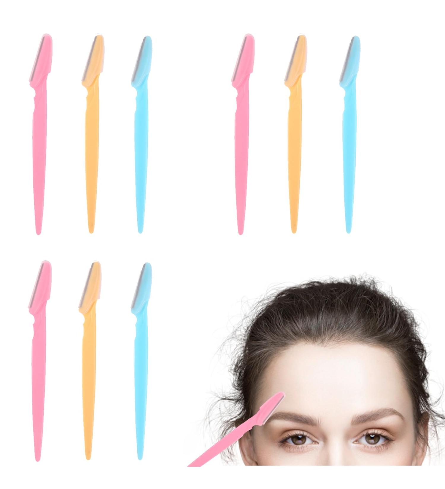 9-Piece Eyebrow Razor Set | Stainless Steel Blades | Professional Facial Razor for Women & Men | Gentle Eyebrow Trimmer - Buy Online on GoSupps.com