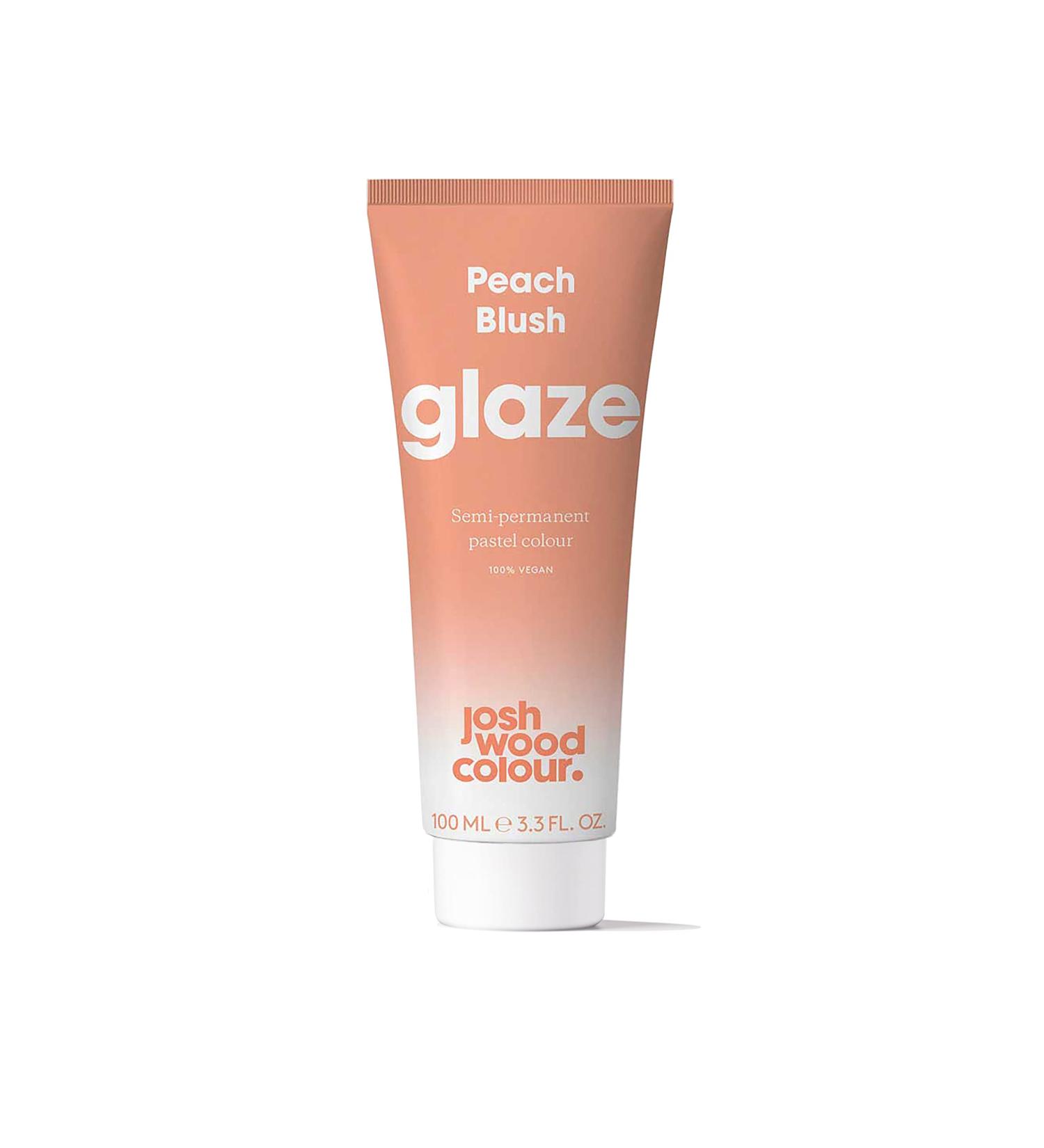 Peach Blush Josh Wood Colour Glaze - Ammonia-Free Semi-Permanent Hair Mask - Conditions & Nourishes Blonde Hair - 100% Vegan - 100ml Cream - Buy Online on GoSupps.com
