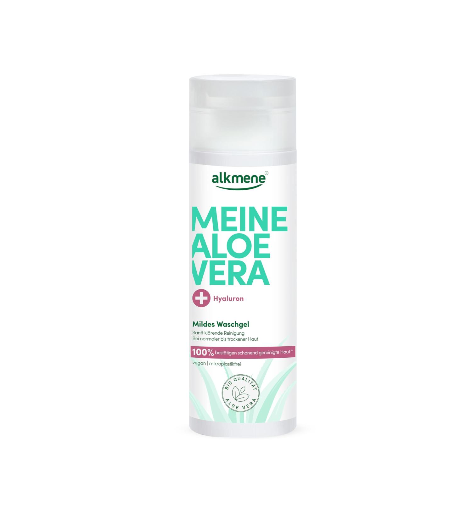  Alkmene alkmene Gentle Facial Cleanser with Aloe Vera and Hyaluronic Acid 200ml - Vegan Facial Cleanser for Normal to Dry Skin - Facial Cleansing Gel - Buy Online on GoSupps.com