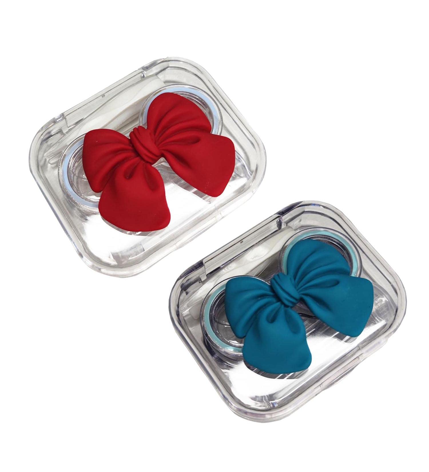 2-Piece Butterfly Contact Lens Case for Girls - Portable Travel Kit with Tweezers - Perfect for Lenses - Buy Online on GoSupps.com