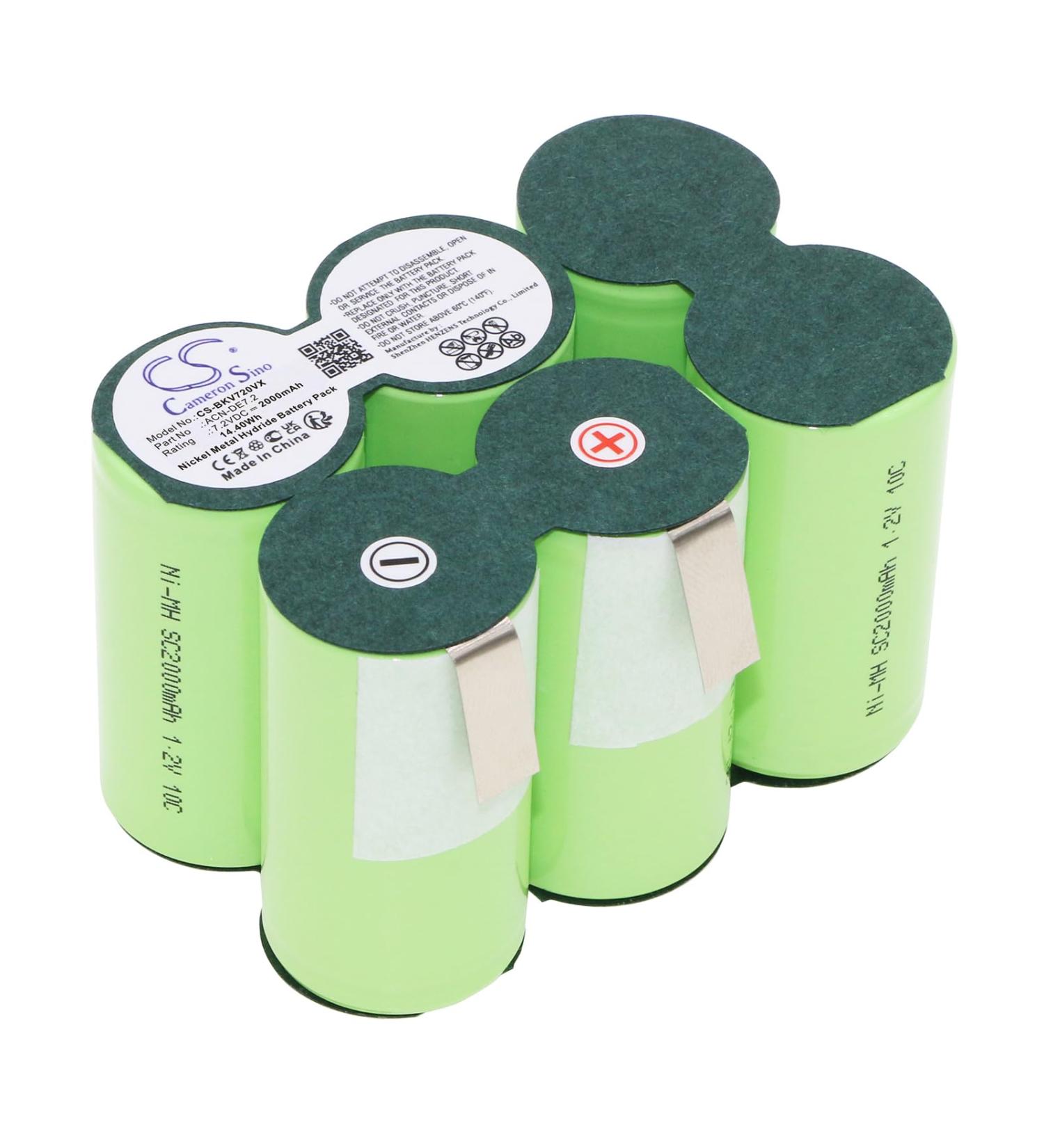 Battery Replacement for Black & Decker DV7205N DV7205 Extreme 7.2V - Compatible H2 ACN-DE7.2 | High-Performance eCommerce Shipping Worldwide - Buy Online on GoSupps.com