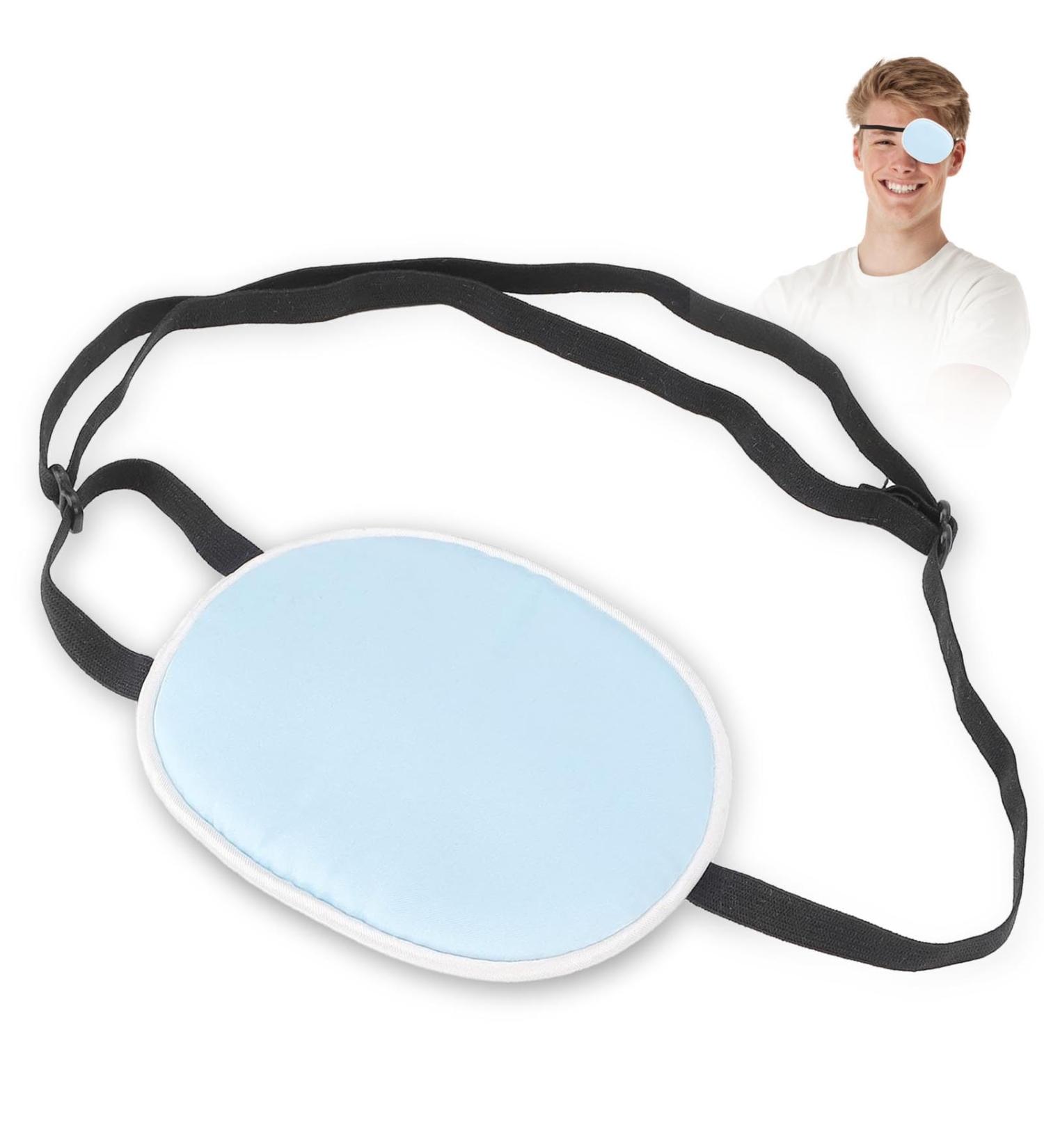 Buy SIDS Eye Flap & Amblyopia Eye Covers - Light-Blocking Strabismus Cushion for Adults & Children (Blue) | Cotton & Rubber Band Full Coverage - Buy Online on GoSupps.com