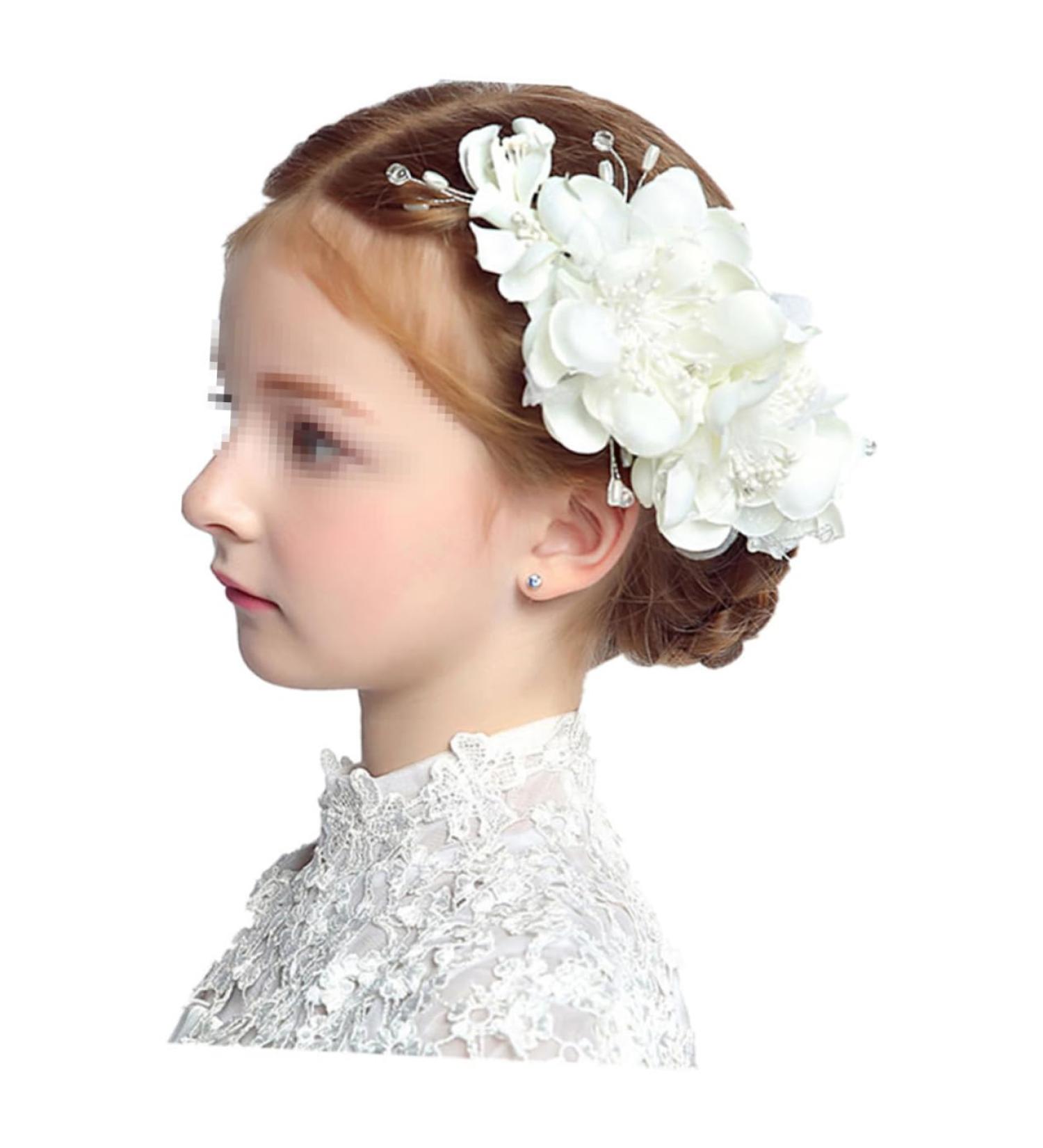 DOITOOL Decorative Hair Combs Crystal Flower Hair Comb Bridal Headpiece Hair Headgear Headband Diamond Headgear Bridal Hair Comb Tiara Korean Version Bride White Decorate - Buy Online on GoSupps.com