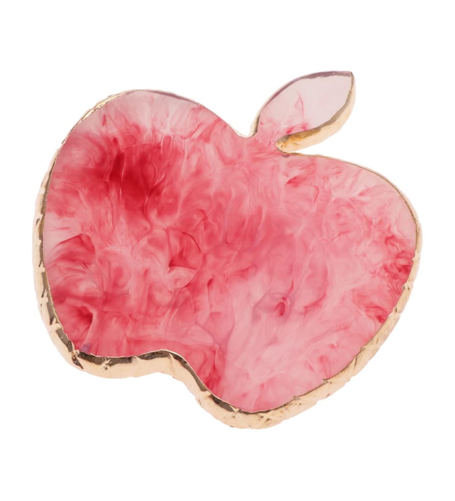  Healvian Healvian Unique Resin Nail Art Palette with Gold Rim Presentation Tray for Nail Artists Pale Red - Buy Online on GoSupps.com