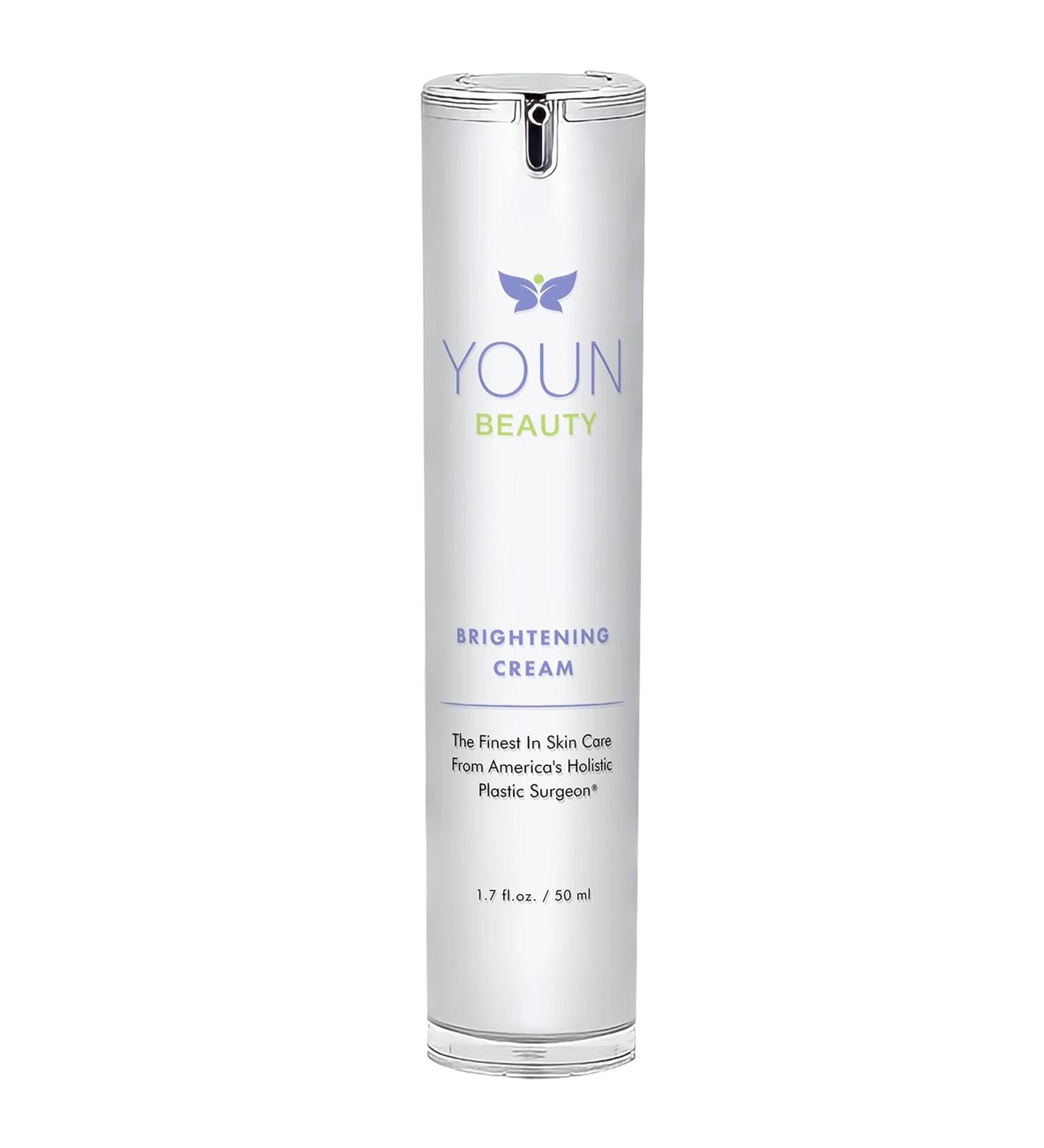 YOUN Beauty Brightening Cream | Kojic Acid Glycolic Acid & Licorice Extract | Hydroquinone-Free Skin Lightening for Face Neck & D collet - 50ml - Buy Online on GoSupps.com