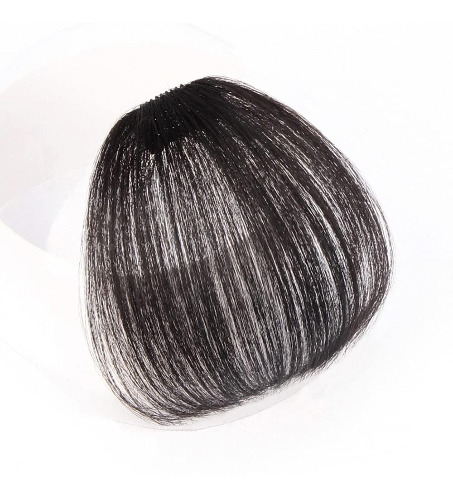 Bangs Bangs Hair Clip in Bangs Heat Resistant Thin Bangs Fringe Bangs Clip on Hairpiece One Piece in Fringe Natural Flat Air Bangs Hair Extensions for Women for Women Curved Bangs for Daily Wear (C A Black - Buy Online on GoSupps.com