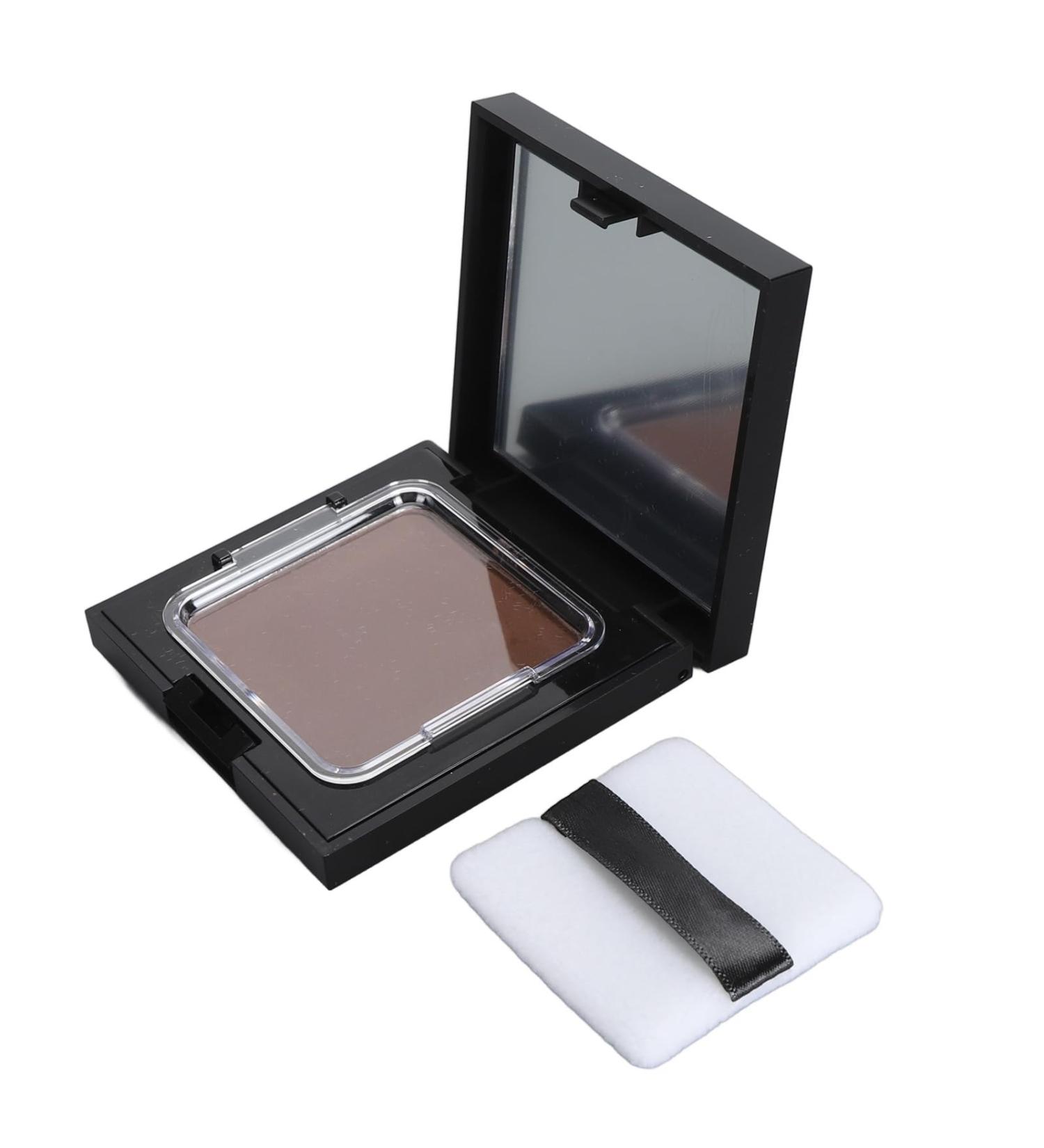 Thickening Hairline Shadow Pressed Powder to Volumize Hair Cover Grey Roots with Soft Sponge Portable for Travel Safe Ingredients 12g (Brown) - Buy Online on GoSupps.com
