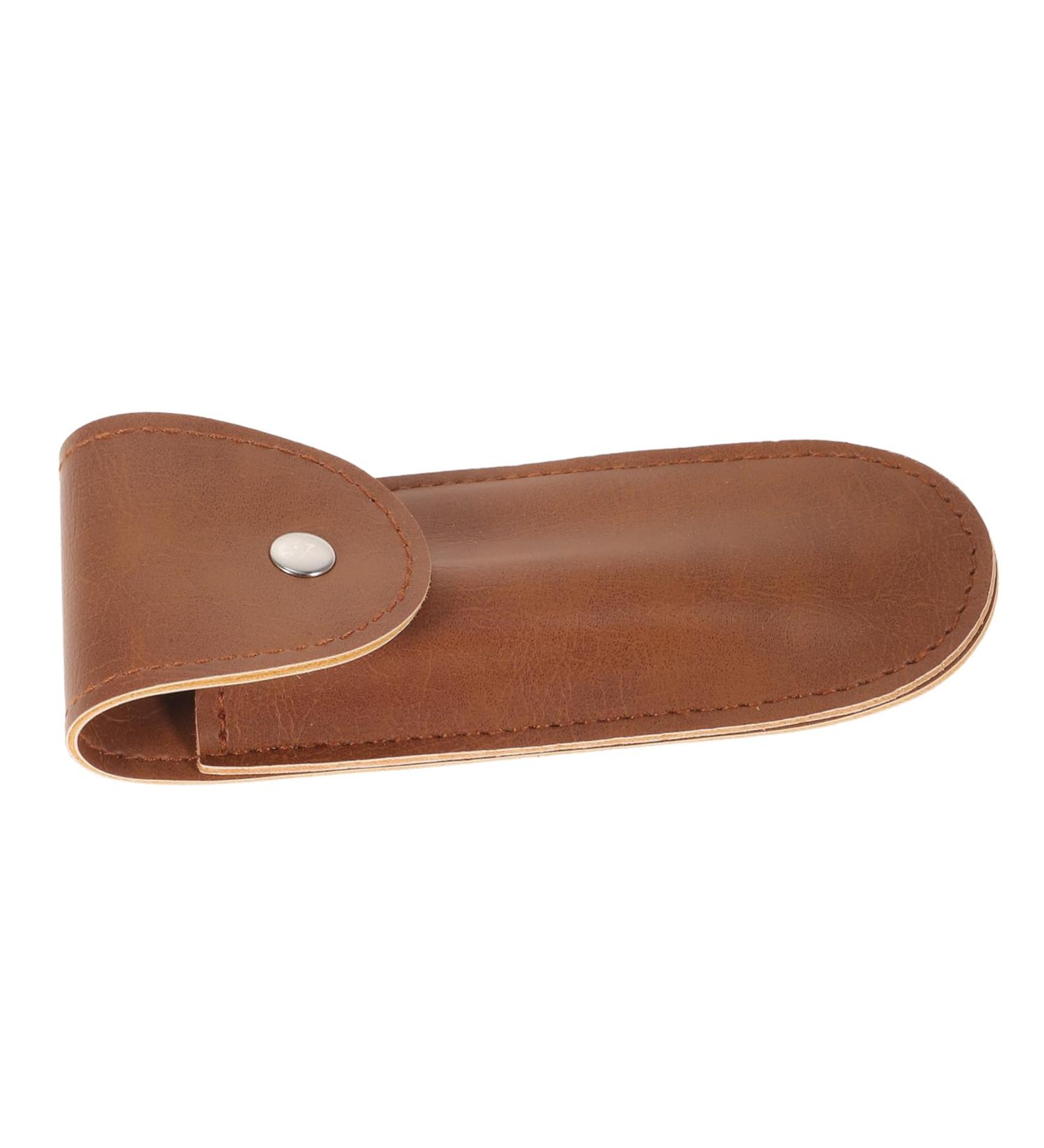 Healeved Travel Razor Case - Protective PU Leather Cover & Carrier Bag for Safe Travel Accessories - Buy Online on GoSupps.com