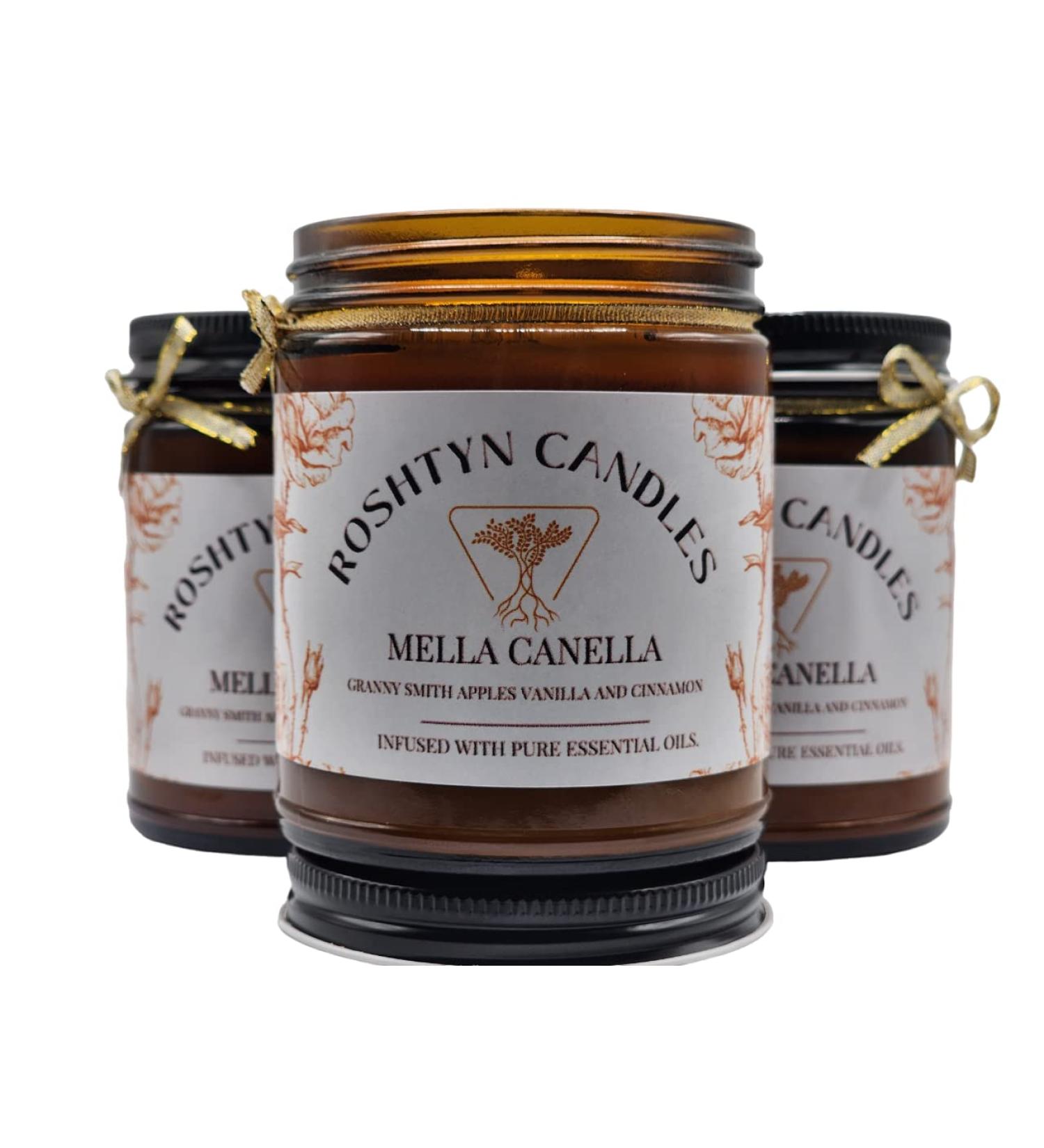 Apple Cinnamon Soy Candle 9 oz | Infused with Pure Essential Oils | International Shipping Available - Buy Online on GoSupps.com