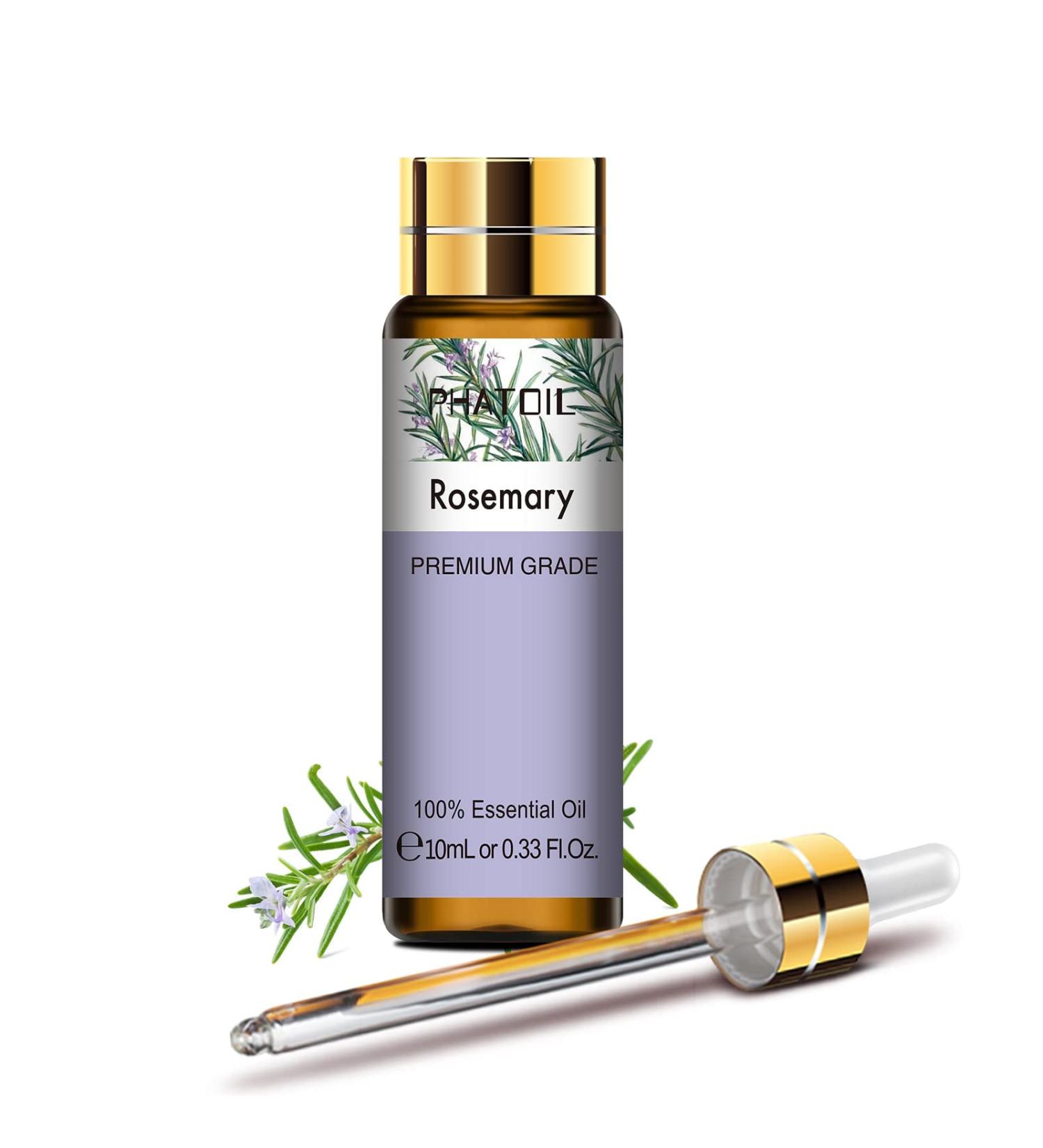 PHATOIL Rosemary Essential Oil 10ML - Pure, Undiluted, Cruelty-Free - Home Diffuser Oil - 10.00 ml - Buy Online on GoSupps.com