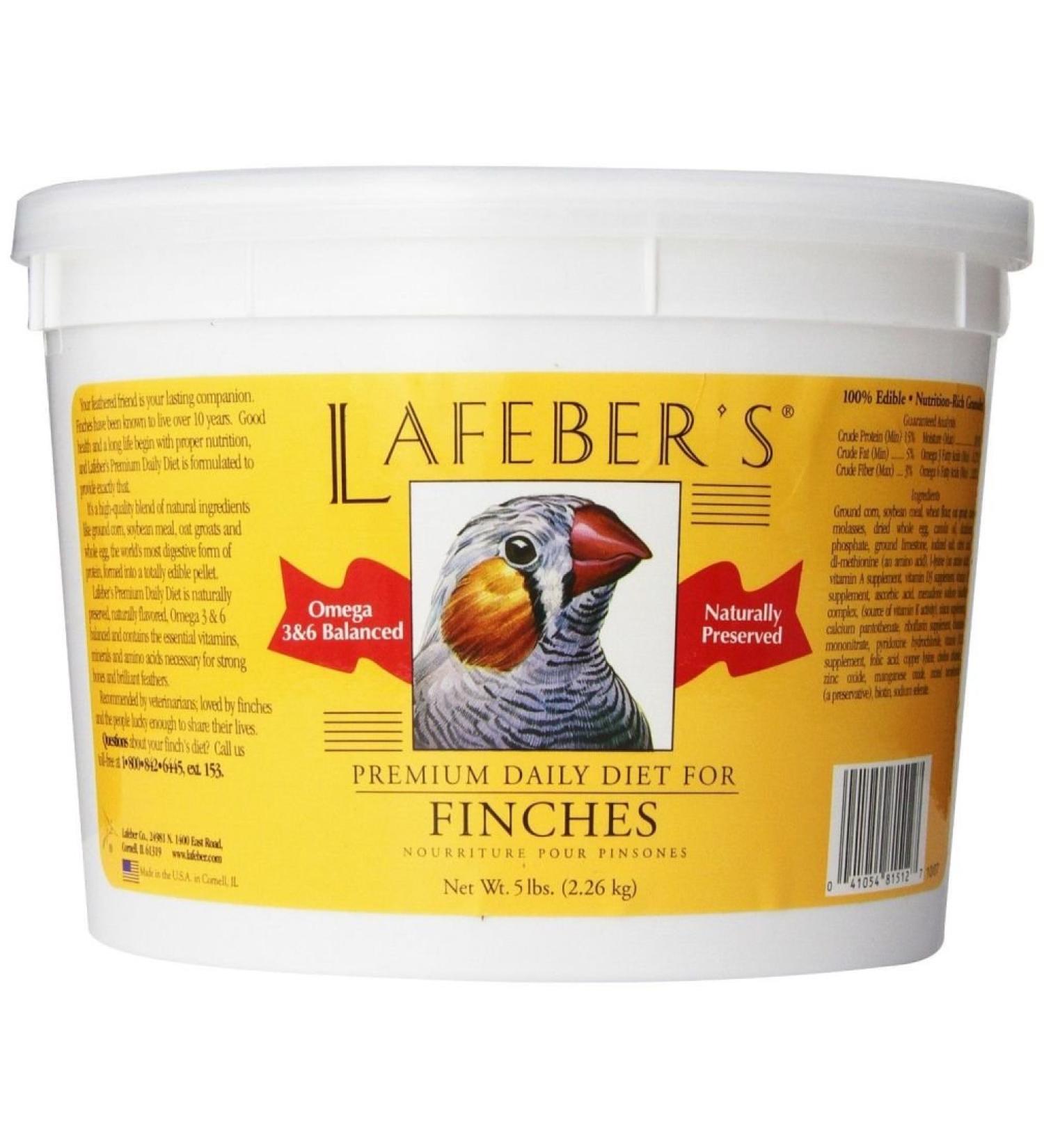 Finch Granules Premium Daily Diet Pet Food 5-Pound New