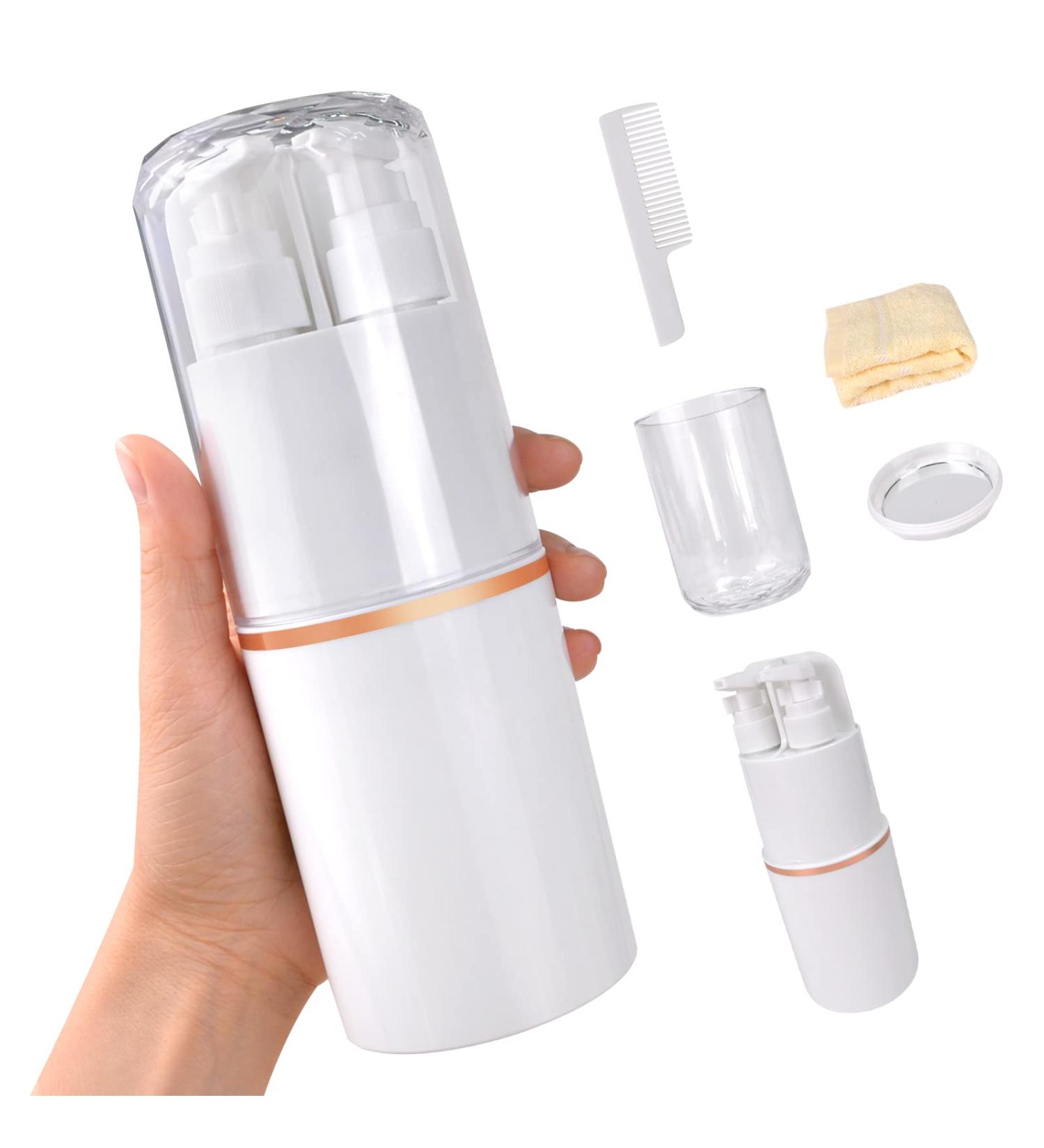 Travel Toothbrush Kit | 8-in-1 Tsa Approved Container (Carrara White) - Buy Online on GoSupps.com