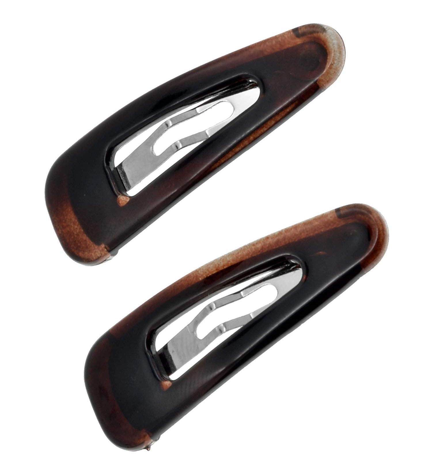Camila Paris CP1309/2 French Hair Snap Clip Barrette - Strong Hold Metal Snap Pin Hair Accessory for Women - 1.25 Inch (Pack of 2) - Buy Online on GoSupps.com