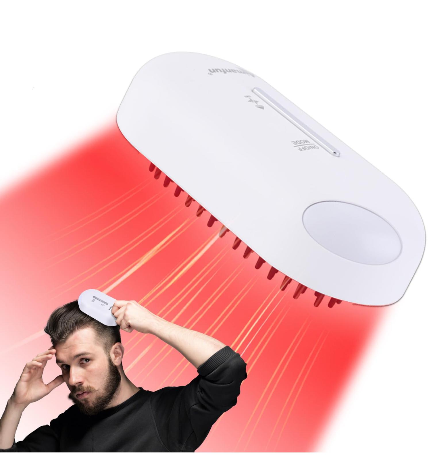 LED Hair Growth Laser Comb Red Light Therapy Hair Loss Treatment for Women Men - Hair Growth System for Thinning Hair - Buy Online on GoSupps.com