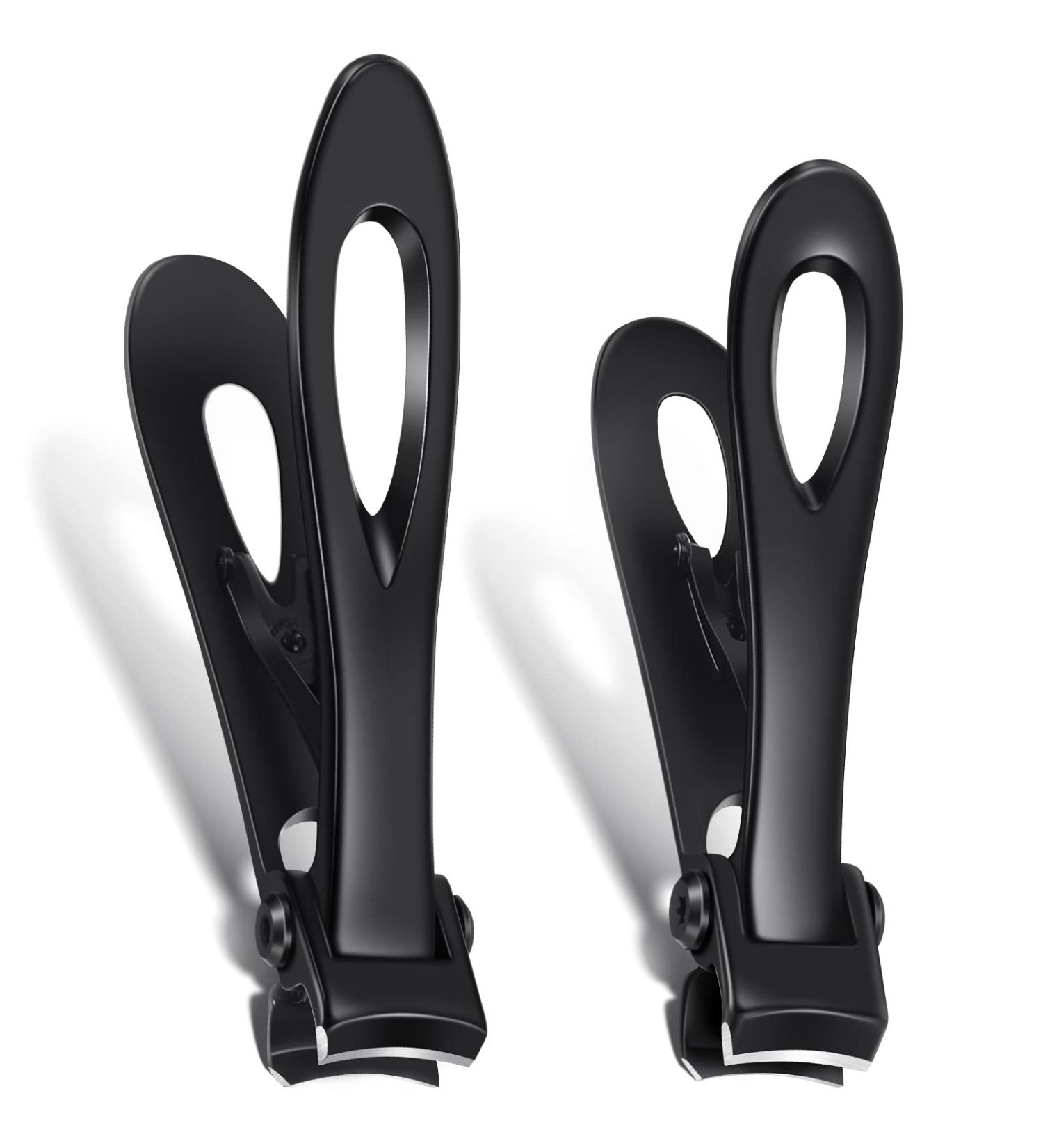 2-Piece Oversized Nail Clippers for Thick Toenails & Fingernails - Stainless Steel Trimmers for Men - Buy Online on GoSupps.com