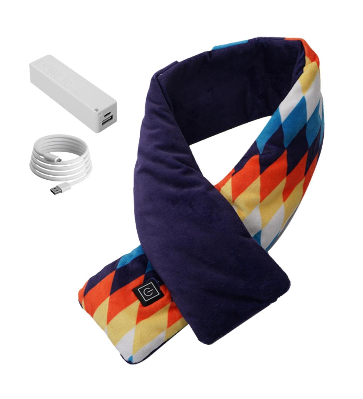 WKshuFT Heated Scarf USB Electric Heated Scarves The Best Gift for Your Parents Upgraded Heated Neck Wrap Heat Scarves with Heating Pad Winter Neck Warmer for Women Men (C) - Buy Online on GoSupps.com