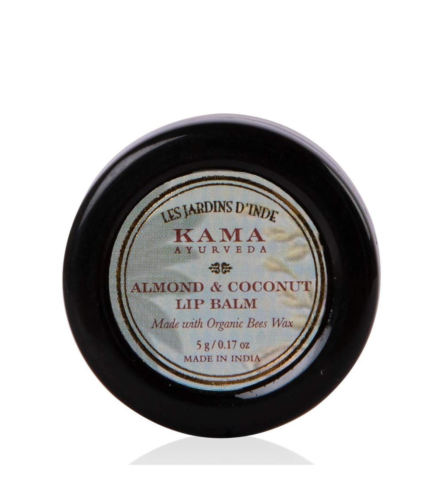 Kama Ayurveda Almond & Coconut Lip Balm | Moisturizing Lip Care 5g - Buy Online Worldwide - Buy Online on GoSupps.com