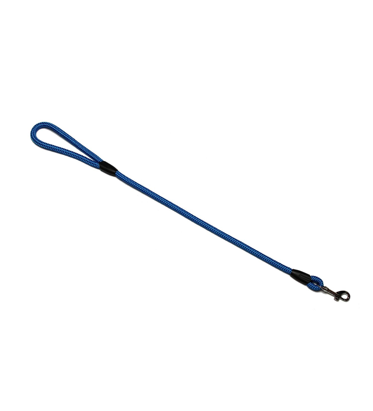 Leash - Rope leash with hand loop Basic 10mm 27 colours 7 lengths (0.70 m blue) 0.70 m blue