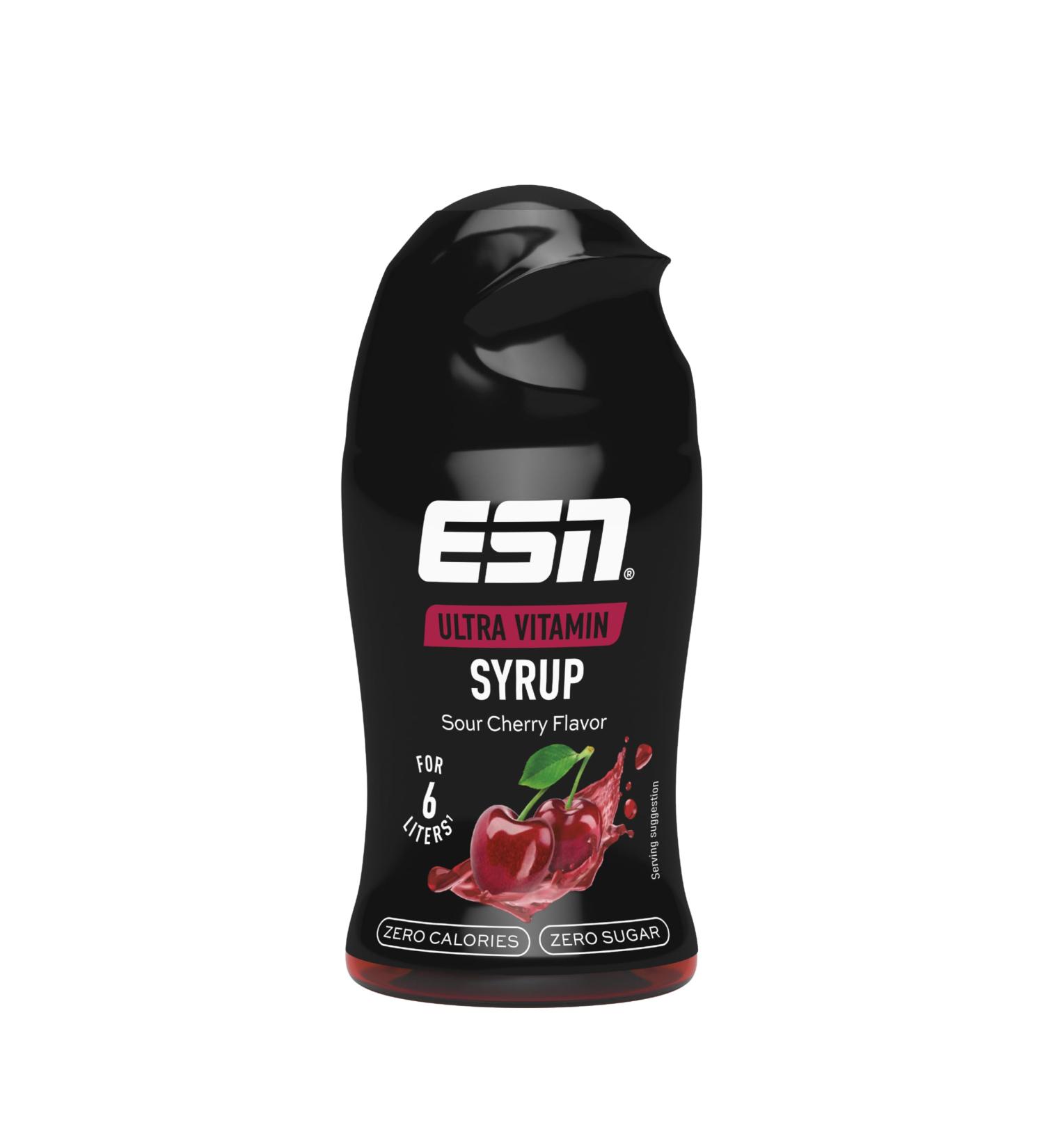 ESN Ultra Vitamin Syrup - Sour Cherry 65ml | Vitamins for 6L Ready-to-Drink Beverage | International Shipping - Buy Online on GoSupps.com