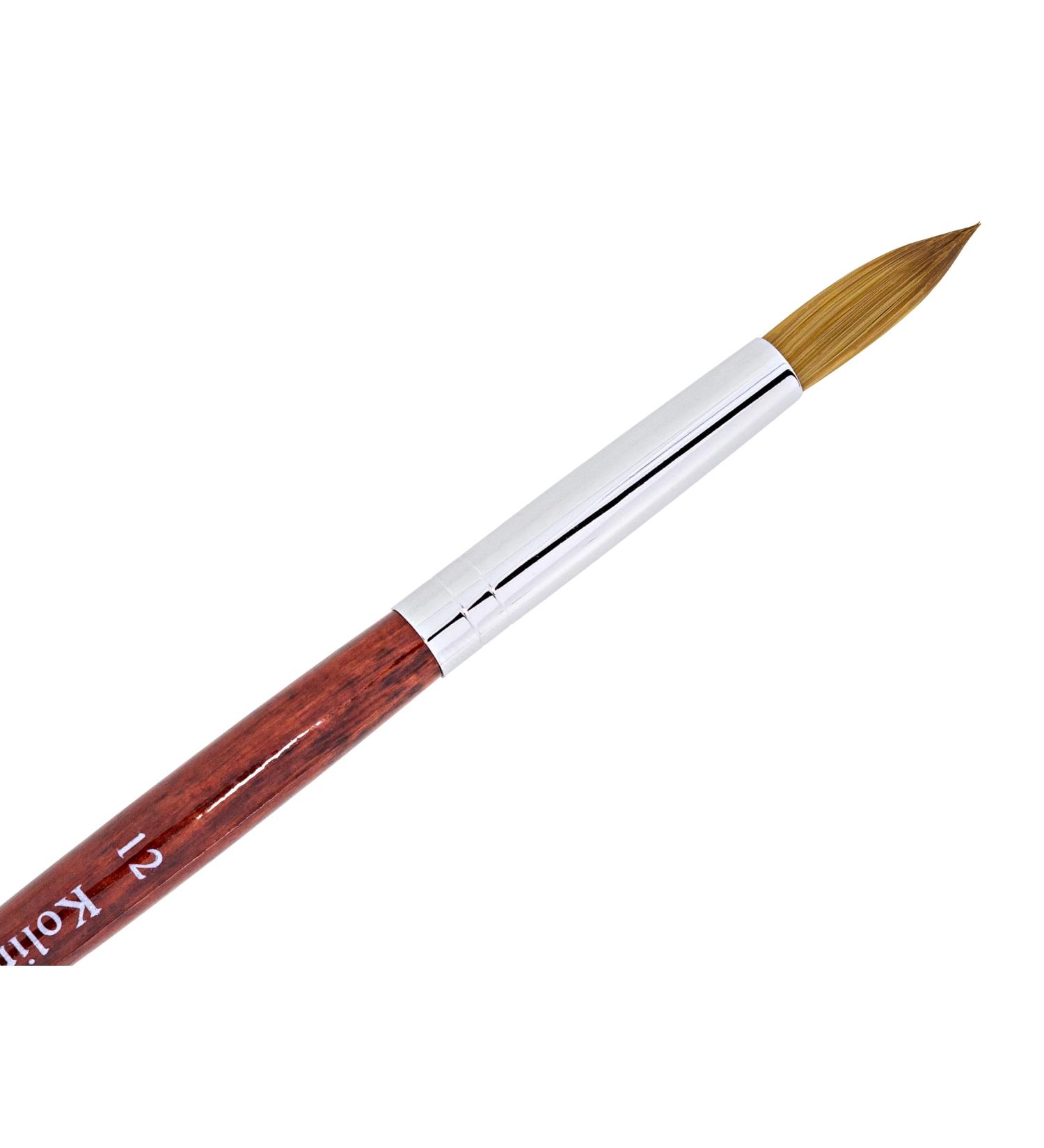 Nail design acrylic brush #12 Kolinsky 70% Nylon 30%