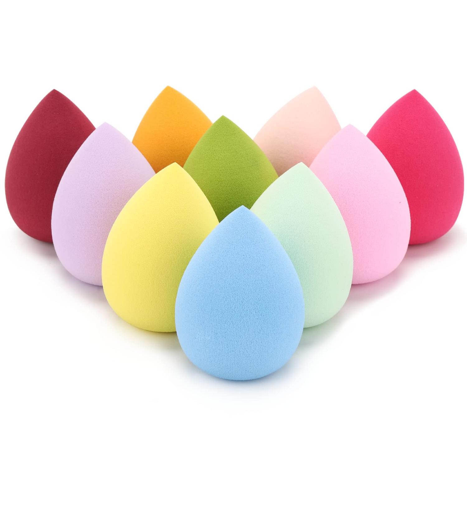10-Piece Multi-Color Makeup Sponge Set for Flawless Liquid Foundation Application - Ideal for All Skin Types - Buy Online on GoSupps.com