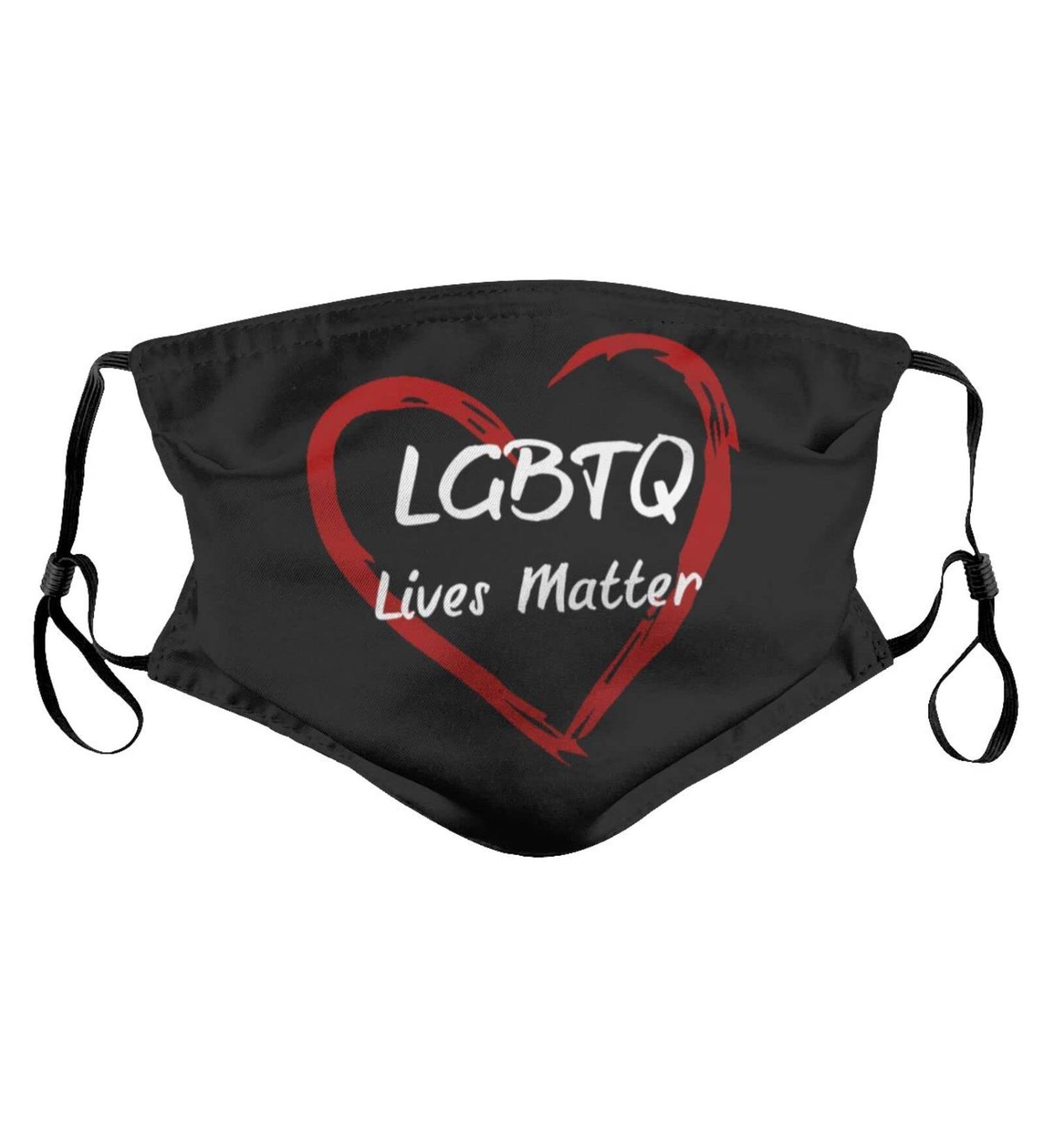 Face Mask Breathable LGBTQ Lives Matter Dustproof Masks for Adults and Teens Thanksgiving Gift Medium Black - Buy Online on GoSupps.com