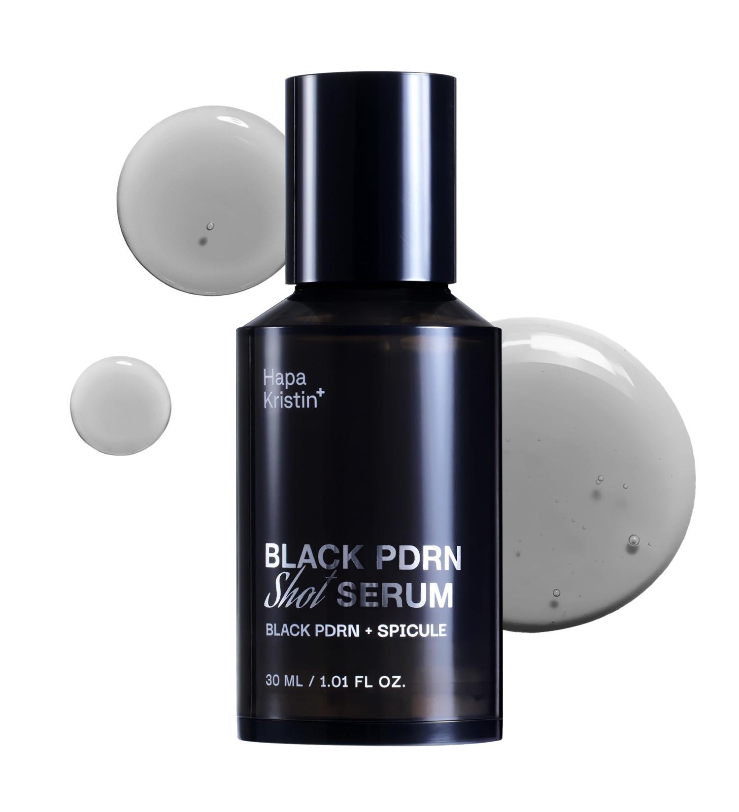 HAPA KRISTIN Black PDRN Shot Serum 7 Peptides Barrier Repair Spicule Microneedling for Firming Glow Glass Skin Dark Spots & Hyperpigmentation Plumping Korean Skincare Pore Minimizer 1.01 Fl Oz - Buy Online on GoSupps.com