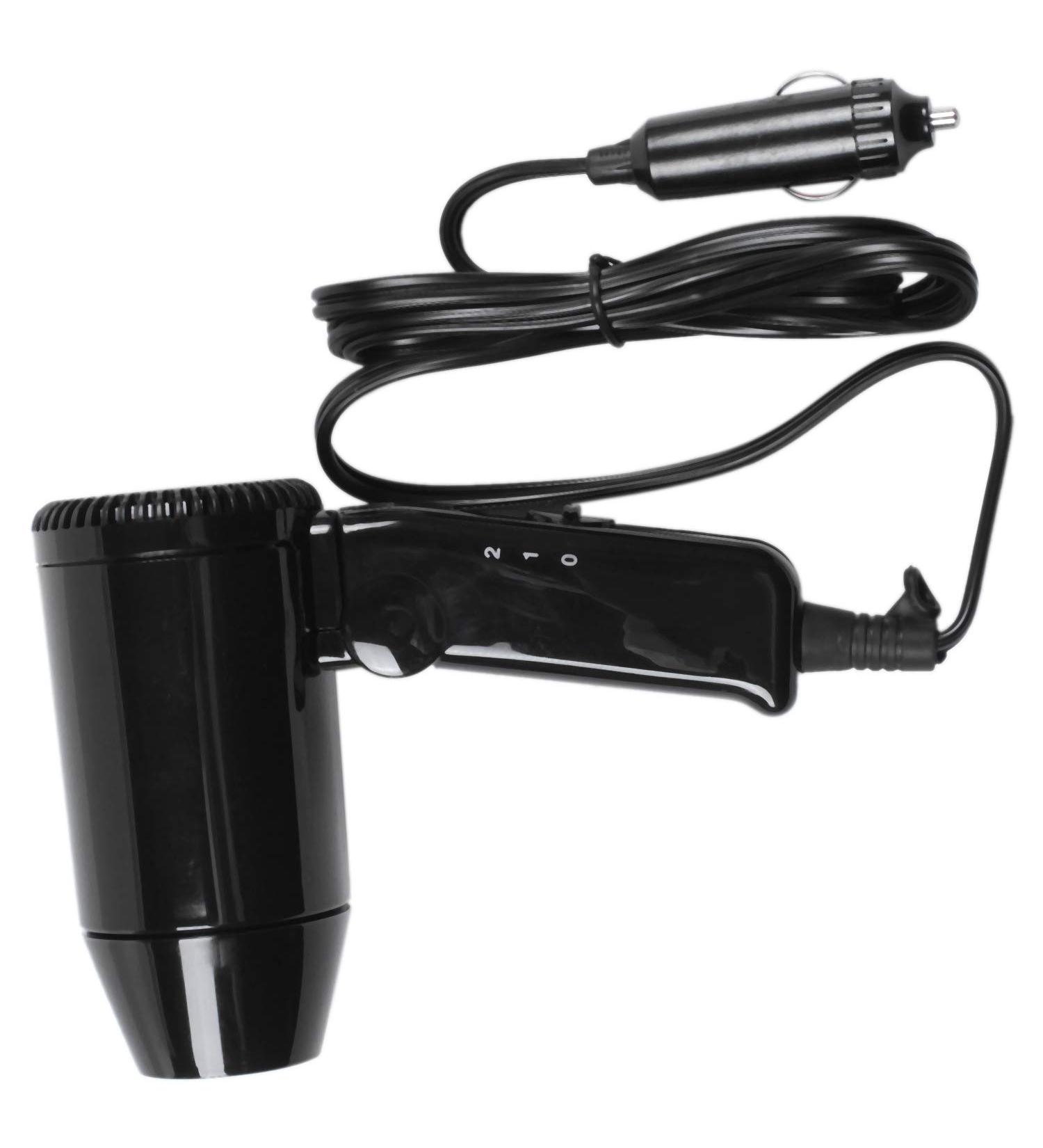 tibiu Car Hair Blow Dryer Heat Dc12V 216W Portable Foldable Blower Hot Wind For Travel Easy Storage Handle De-Frosting Vehicle Window - Buy Online on GoSupps.com