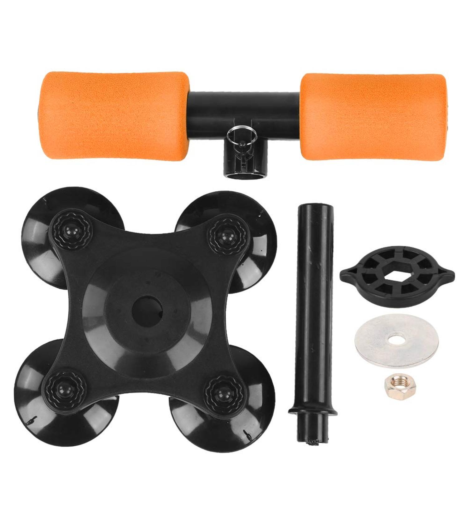 Abdomen Roller Build Muscle Abdomen Roller Exercise Wheel Metal for Home Orange - Buy Online on GoSupps.com