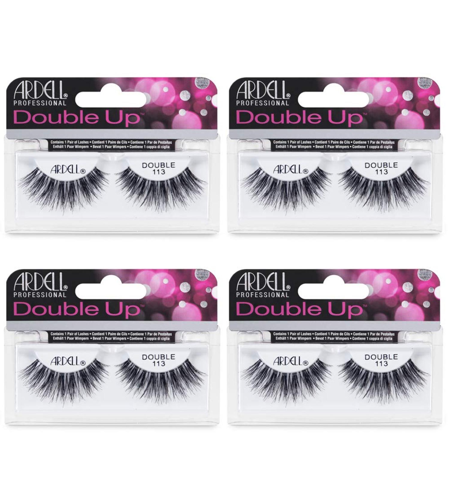 Ardell False Eyelashes Double Up 113 - 4 Pack | Dramatic Volume and Length - Buy Online on GoSupps.com