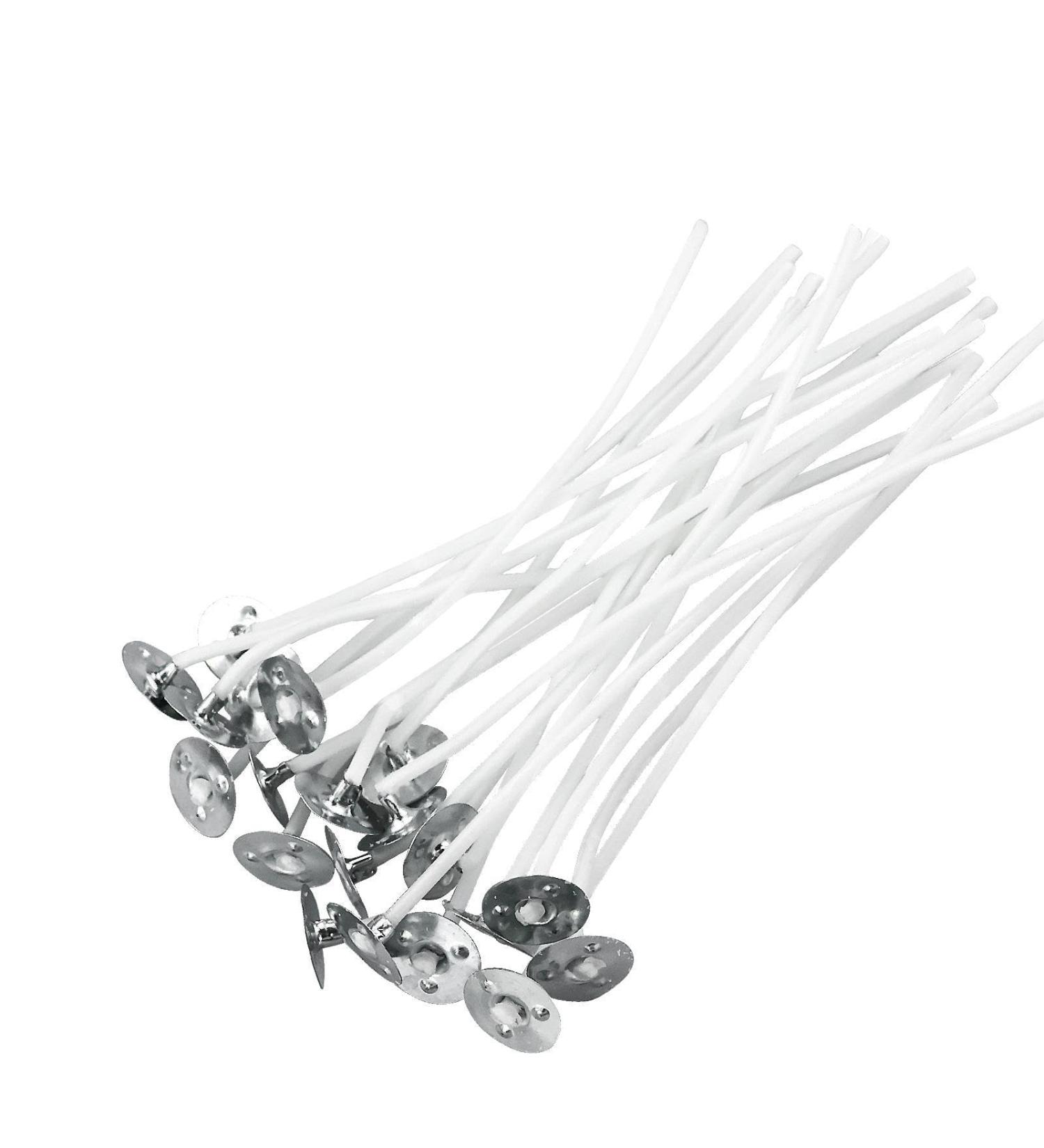20 Pcs Natural Organic Cotton Candles - Odorless Durable Candlelight for DIY Projects (10cm) - Buy Online on GoSupps.com