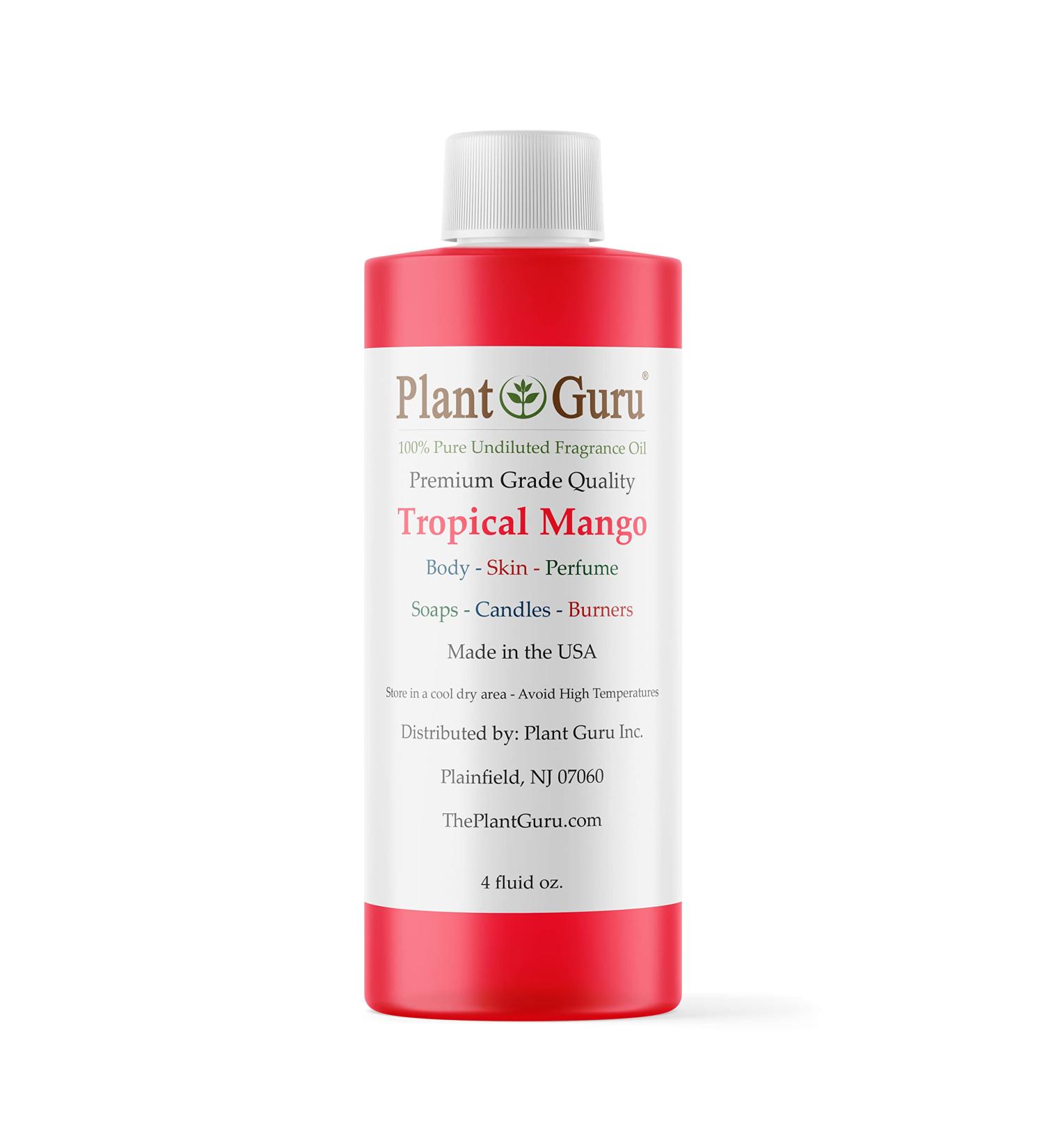 Tropical Mango Fragrance Oil 4 oz | Scented Oil for Soap Candles & DIY Crafts | Aromatherapy & Body Care Essentials - Buy Online on GoSupps.com