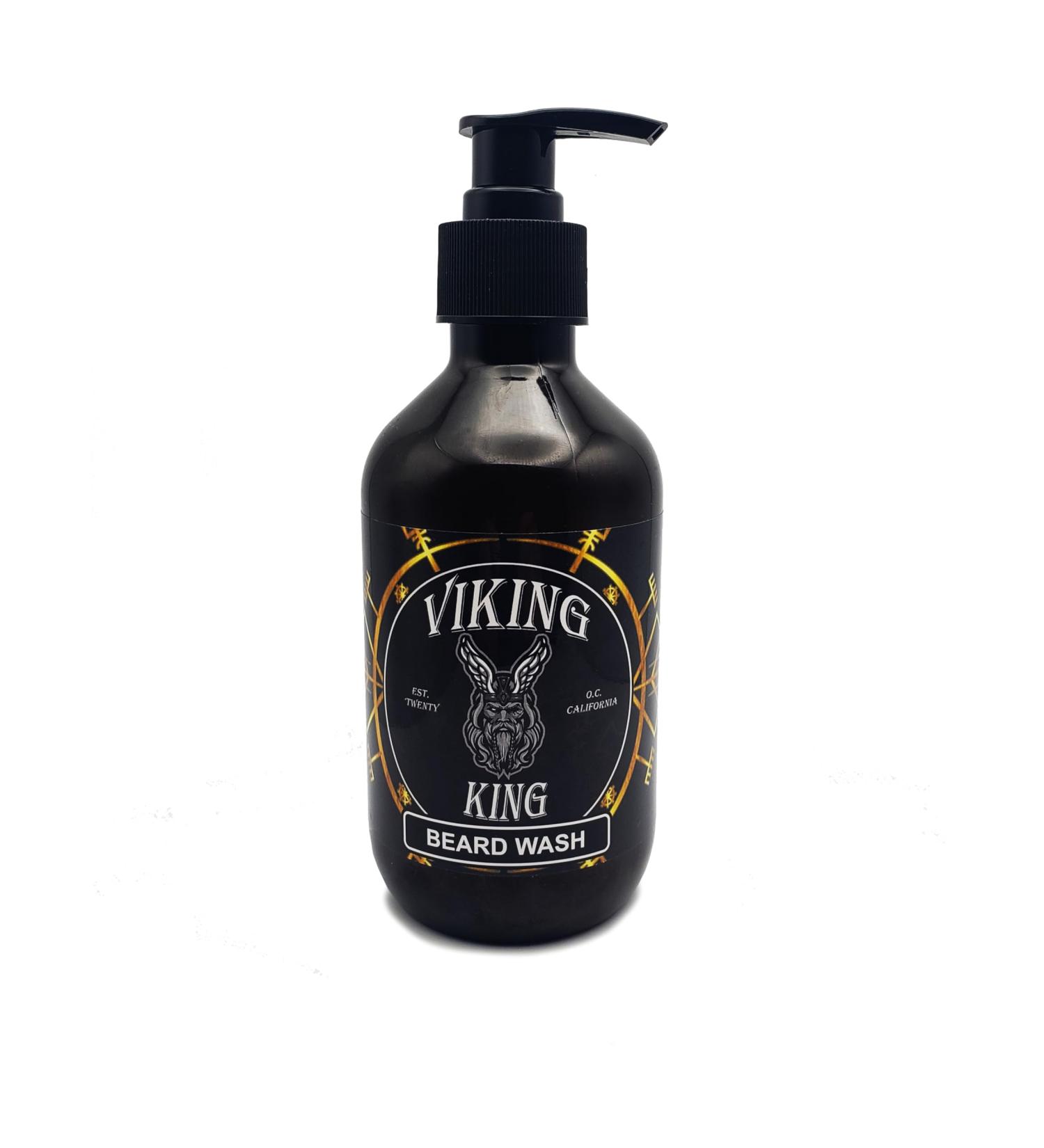 Viking King Beard Wash - Tea Tree & Mint - 300ml | International Shipping Available - Buy Online on GoSupps.com