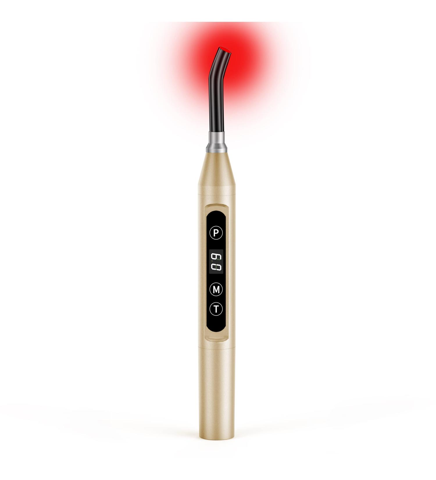 Farmlite Red Light Therapy Cold Sore Treatment Device for Lips - Fever, Blister, and Red Cold Sore Relief - Mouth/Nose Gold - Buy Online on GoSupps.com
