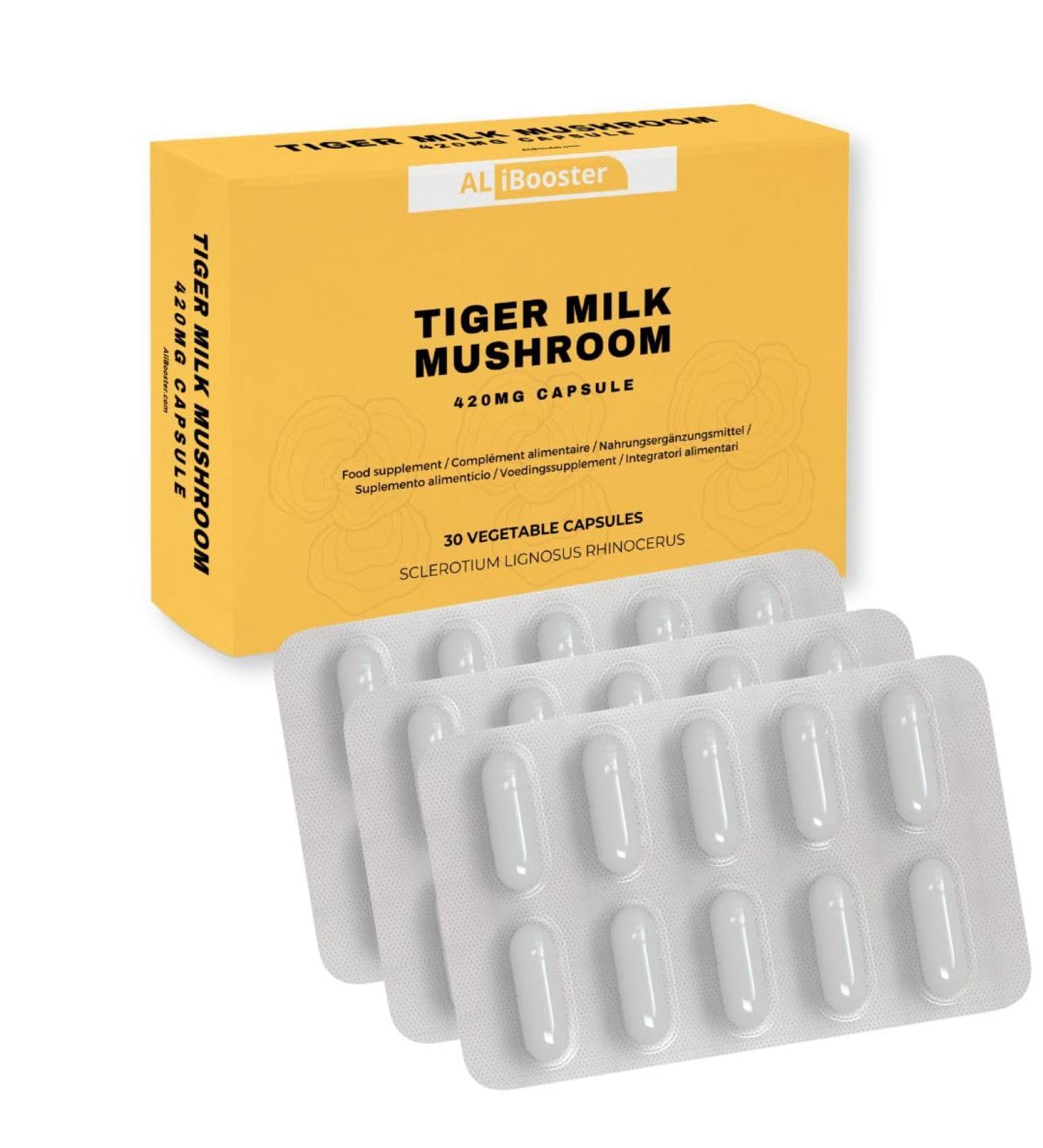 ALIBOOSTER - Lignosus Rhinocerus Tiger Milk - Tiger Milk Mushroom 30 caps - Buy Online on GoSupps.com