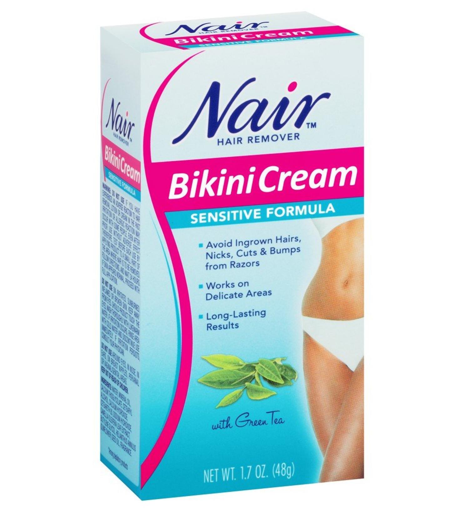 Nair Sensitive Bikini Cream Hair Remover - 1.7 oz (Pack of 3) - Buy Online on GoSupps.com