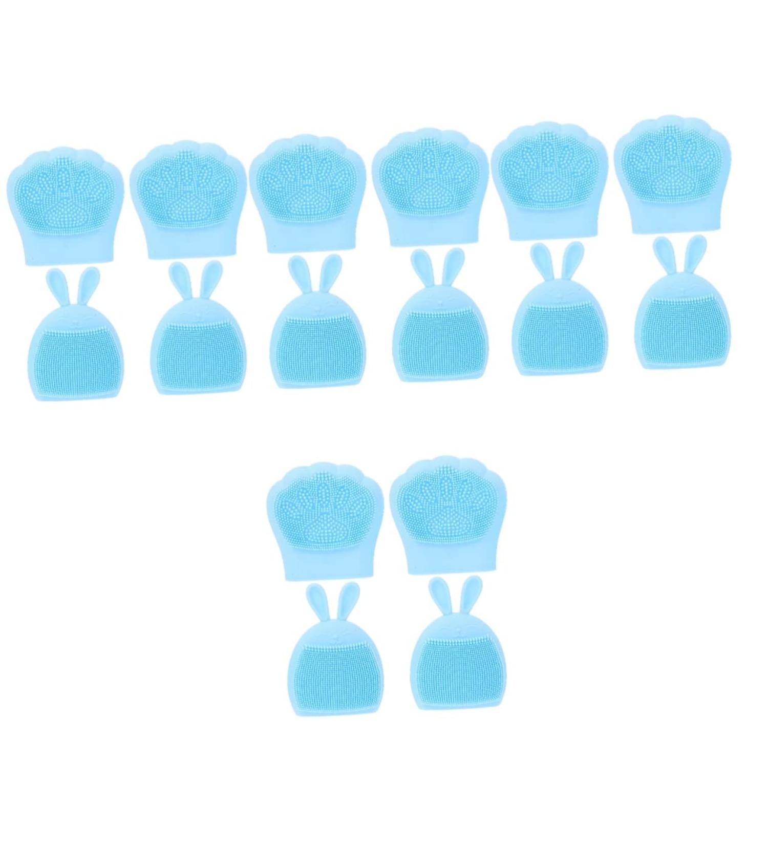 minkissy 16 Pcs Rabbit Ears Facial Brush Face Cleansing Brush Portable Facial Face Lotion for Women Face Wash Brush Silicone Facial Cleaner Face for Women Body Miss Cute Rabbit Silica Gel Light Bluex4pcs 7.5x7.5cmx4pcs - Buy Online on GoSupps.com