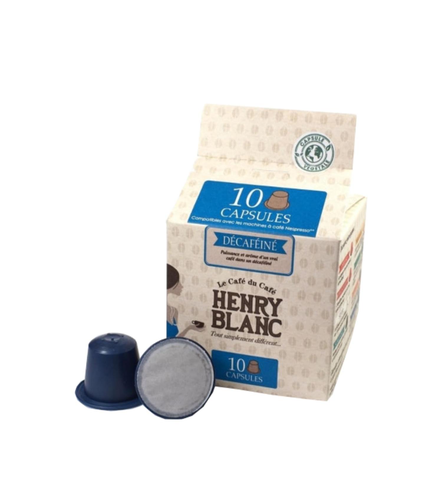 HENRY BLANC decaffeinated coffee - 10 capsules