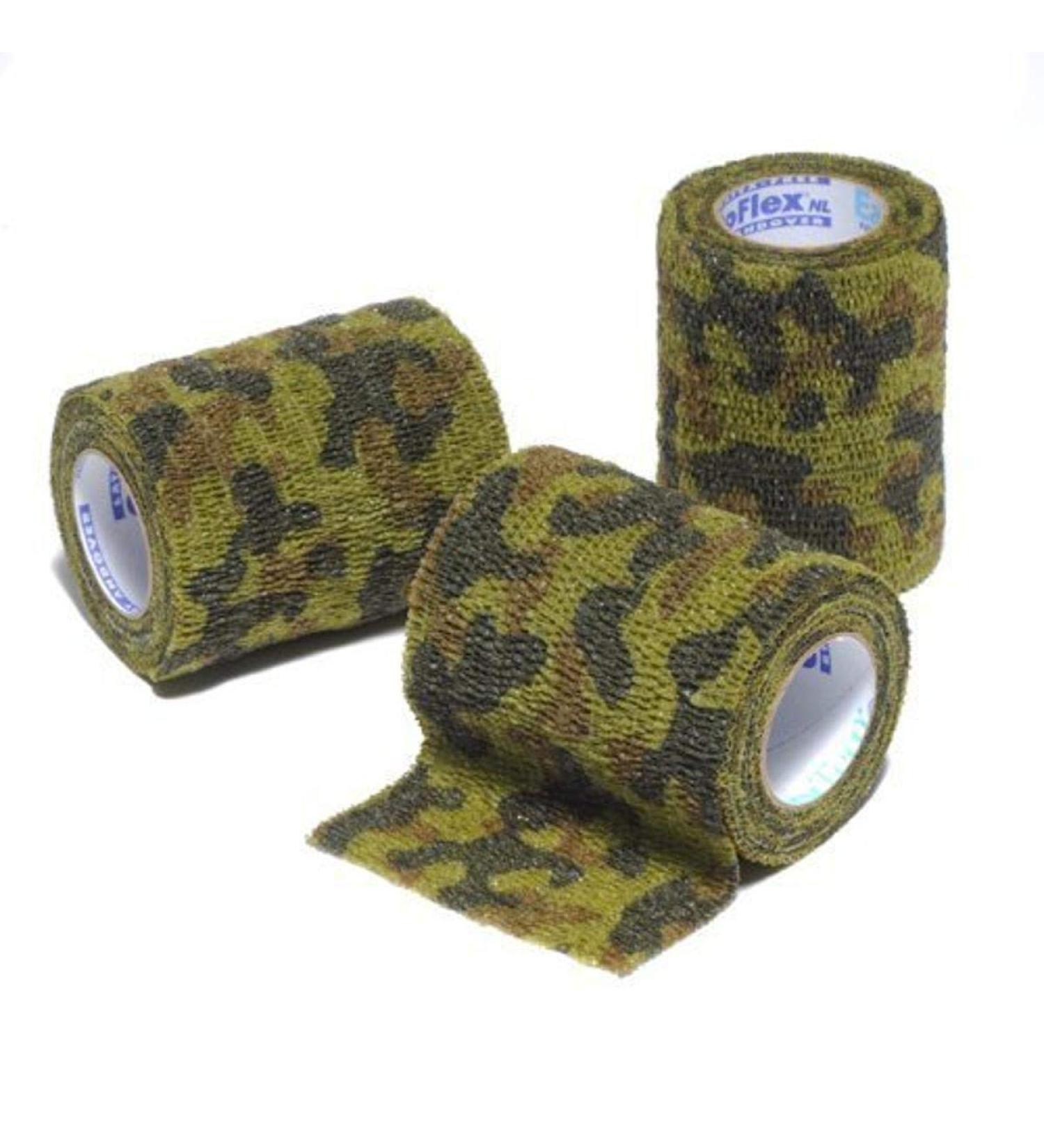 PowerFlex Self Adherent Tape Latex Athletic Tape Black Camo 3" 48 Rolls per Case